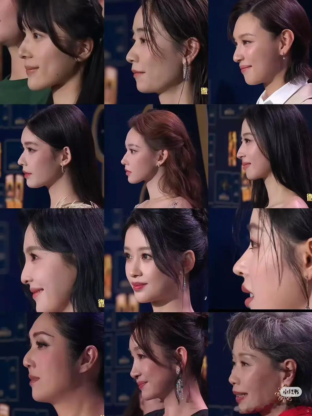 微博电影之夜内场 微博电影之夜女星侧脸，谁最佳？ 