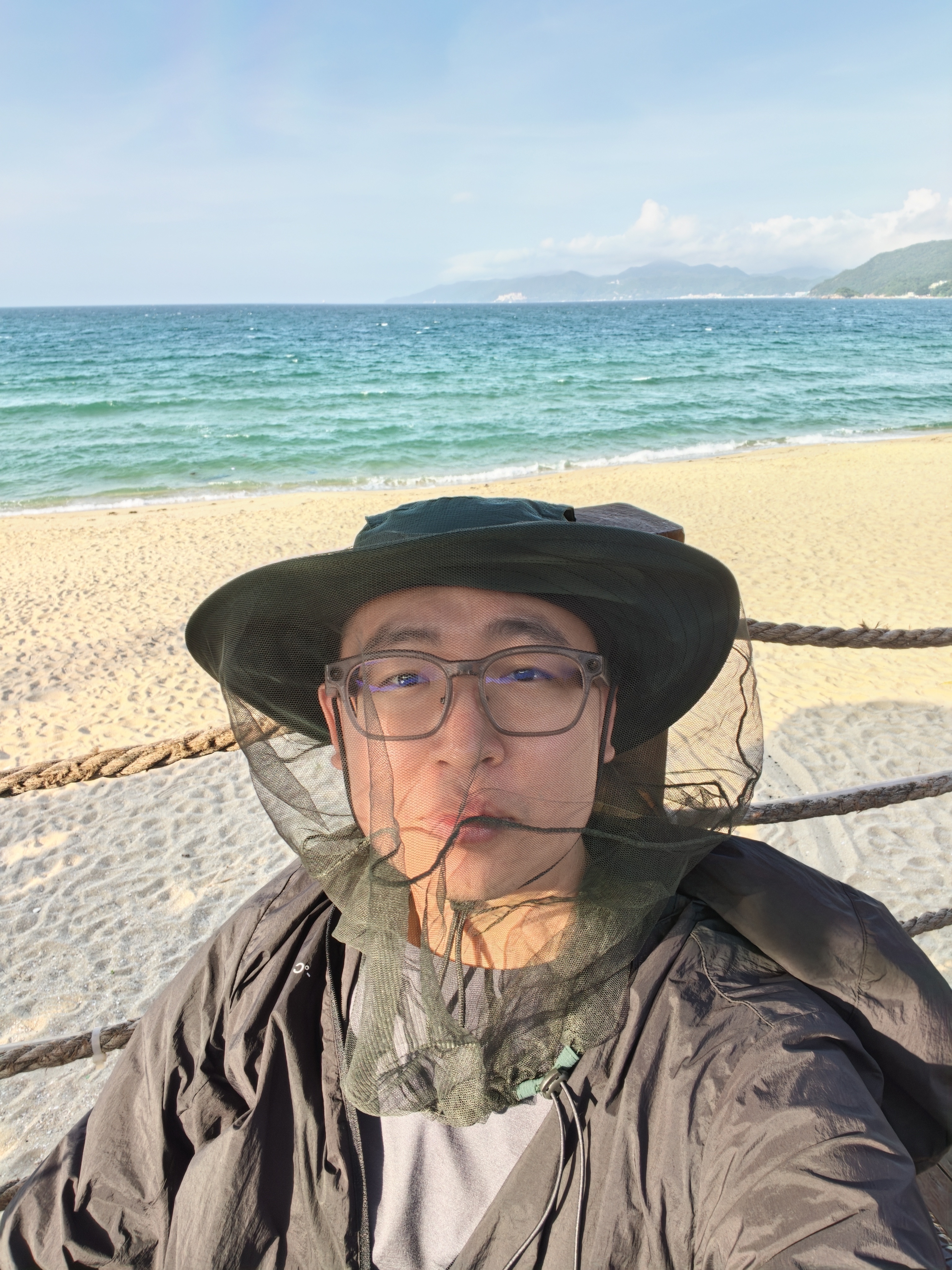 难得全副武装防蚊防晒结果没有蚊子、也不晒