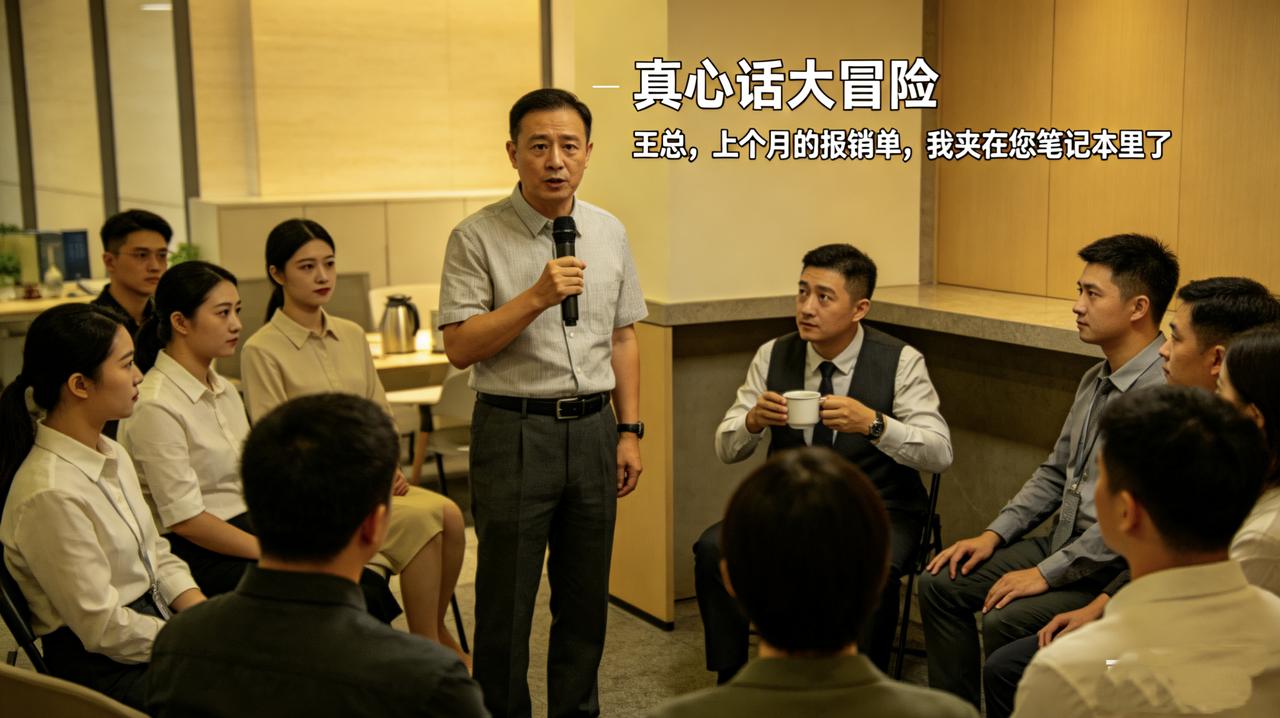 公司搞团建，玩“真心话大冒险”。
轮到老李，他选了真心话。
同事起哄：“老李，你