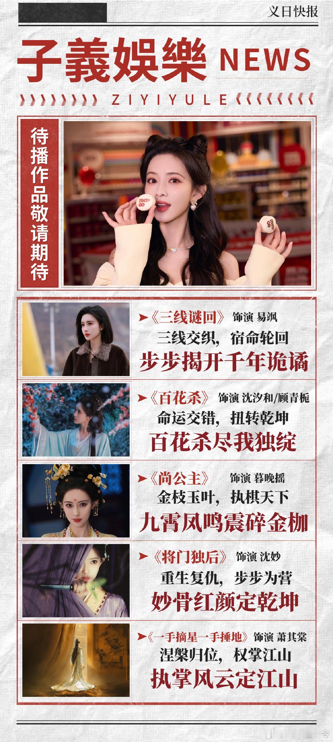 孟子义孟子义待播剧最多的95花孟子义六部待播两部待拍 孟子义事业运来了挡都挡不住
