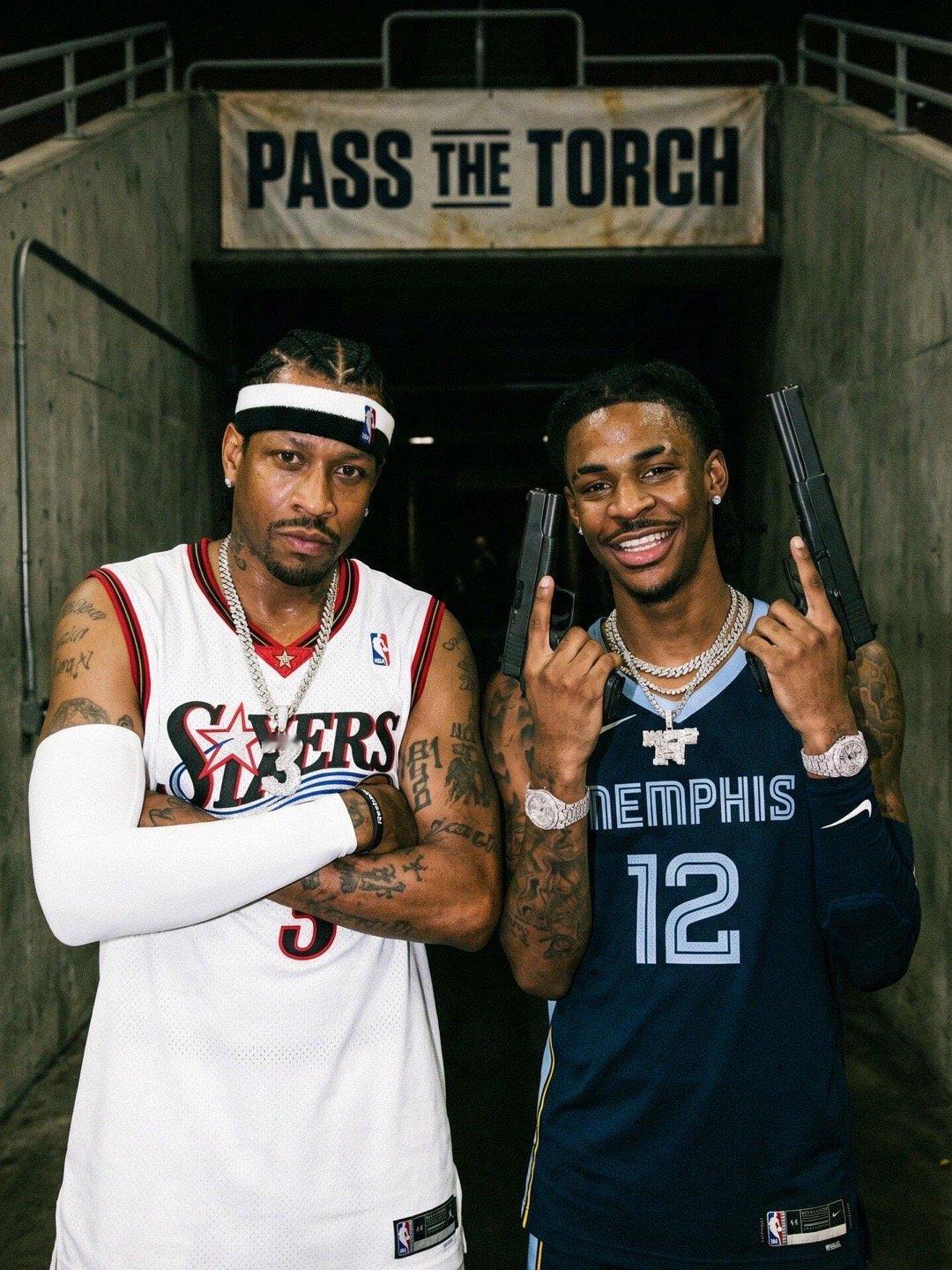 艾弗森& 莫兰特｜NBA的两位“问题球员”Images via TorchAI