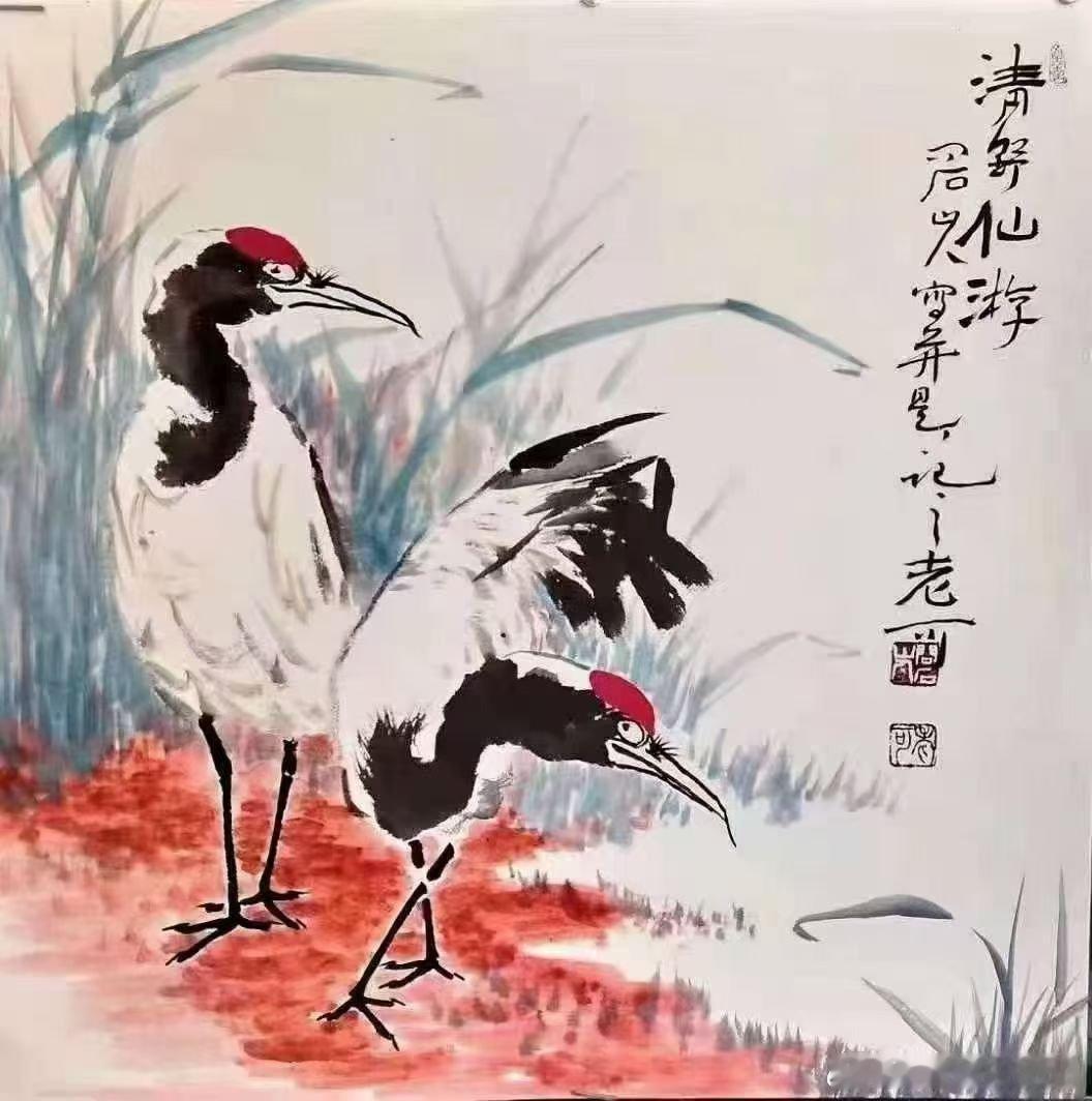 名家作品友情代理推荐分享【老可】号“知不道人”，斋名“大如堂”，中国当代著名画家