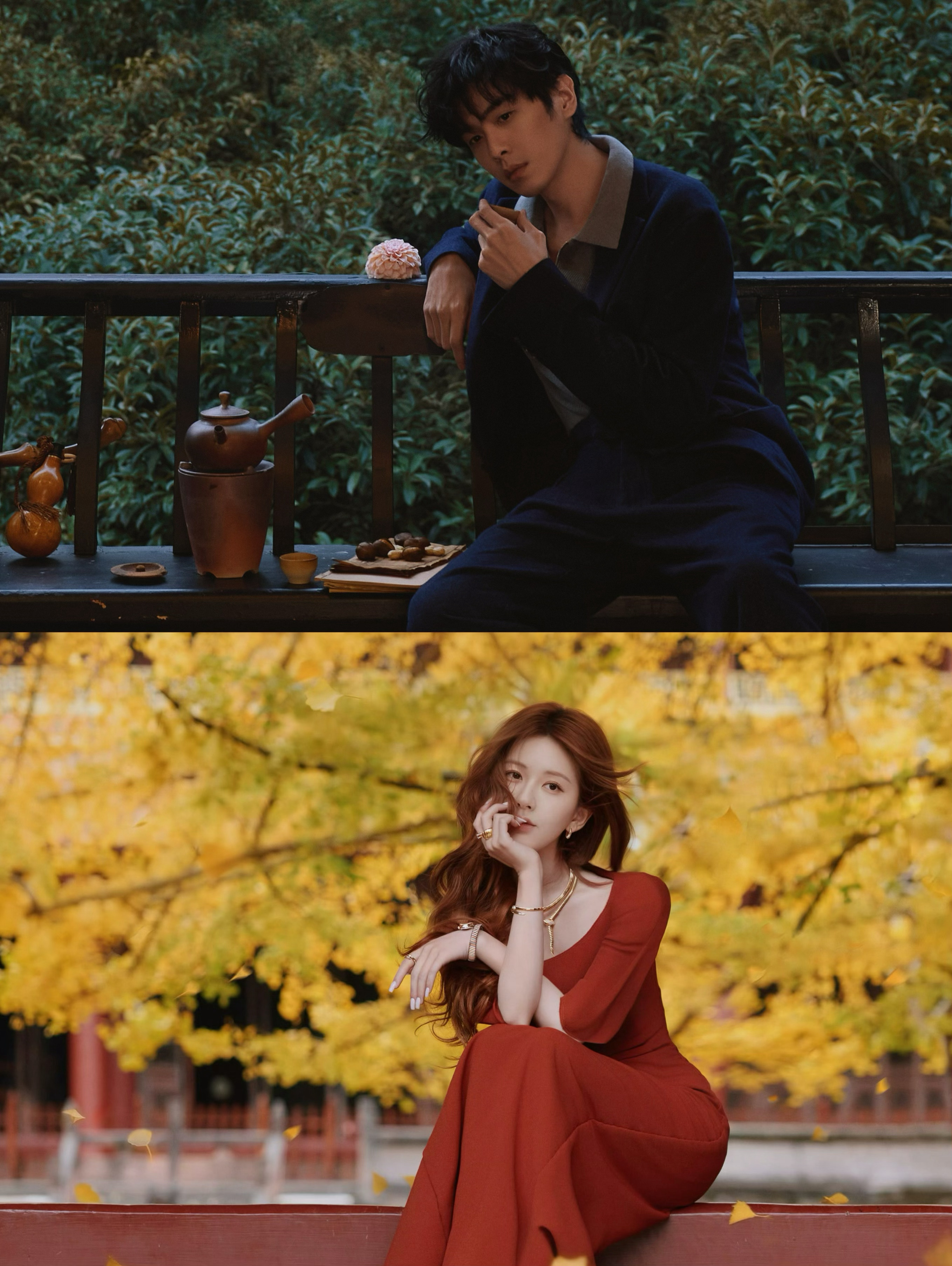 你在青城山，她又在罨画池 🍂 