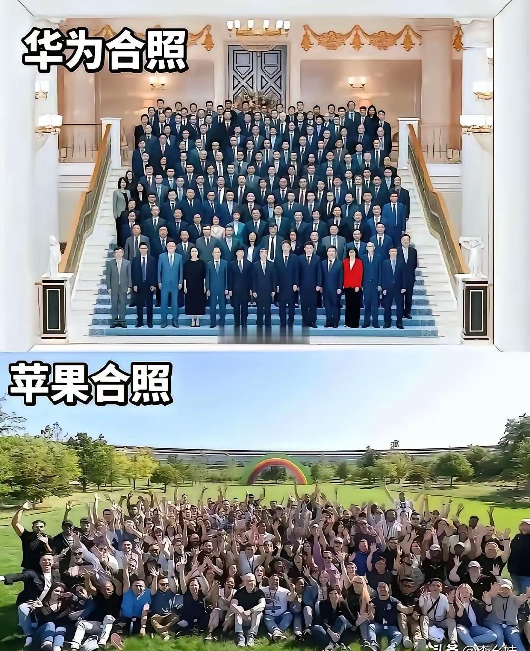 说明美国张扬个性，中国人性格保守守纪律。