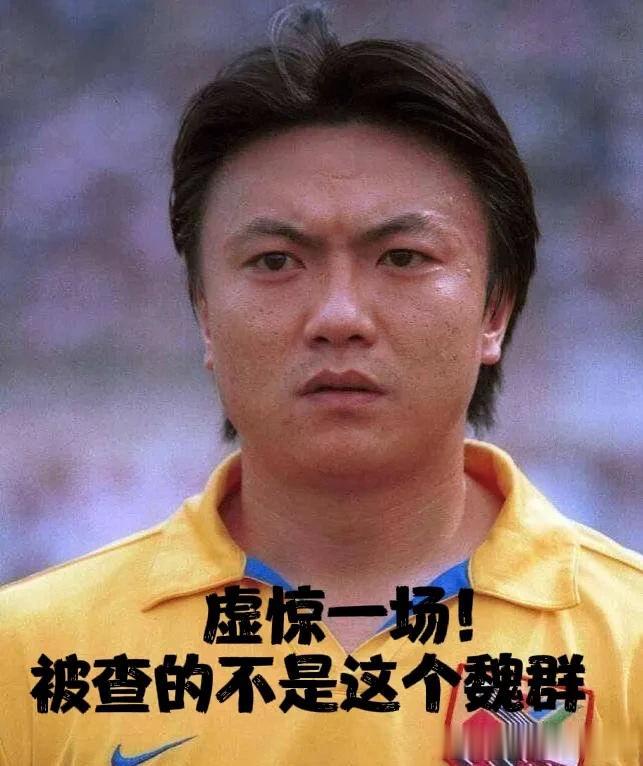 魏群，被查！虚惊一场！还以为是四川全兴队那个魏大侠了[泪奔]

没点开这条视频时