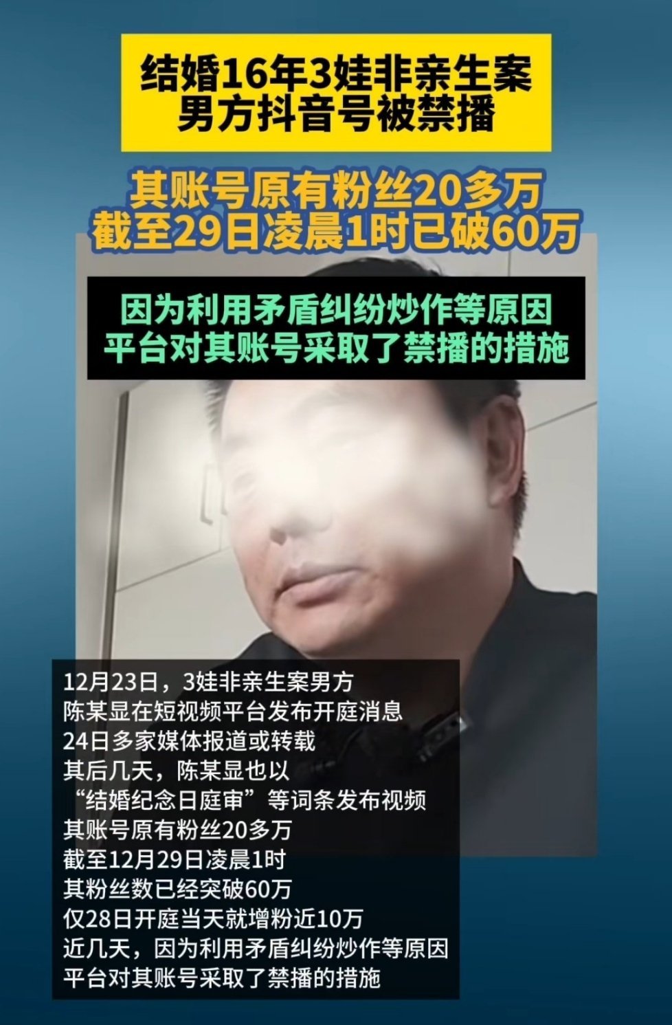 #3娃非亲生案当事人账号被禁言# 这个我懂。“影响扩大系男方责任。” ​​​