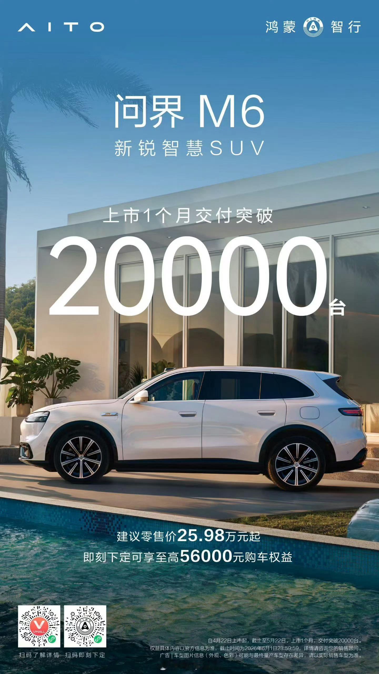 问界M6上市一个月交付2万台！超级爆款真的后悔没成为车主 