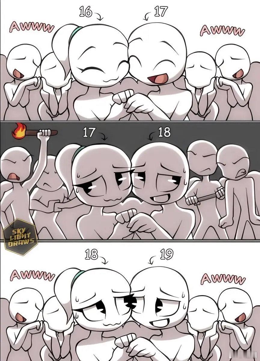 为什么中间那个会这样 