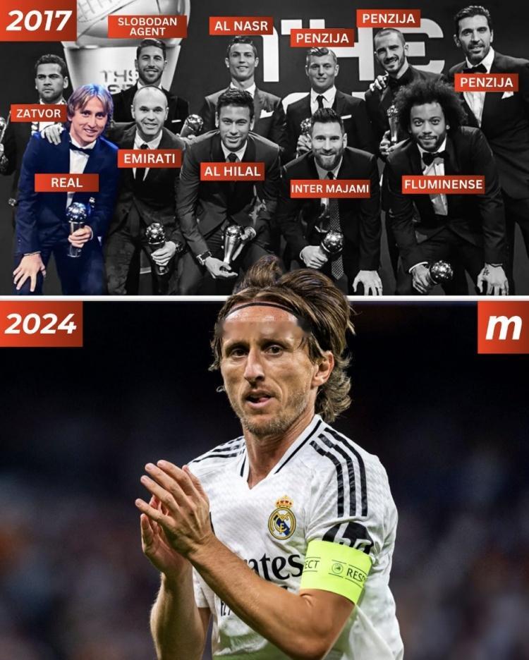 🧙‍♂️7年前的FIFA年度最佳11人，只有魔笛还在五大联赛效力 ​​​