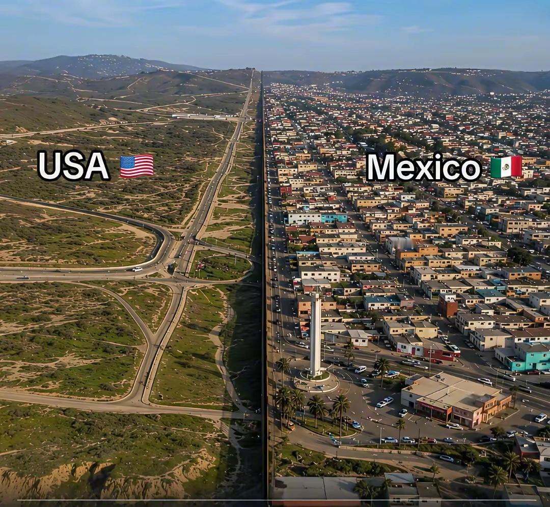 世界上最独特的边境 🇺🇸美国 🇺🇸 和 墨西哥 🇲🇽 