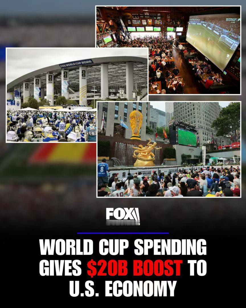 🌍⚽️🏆
世界杯带来的，
不只是精彩比赛，
更是真金白银的经济效益。 

?
