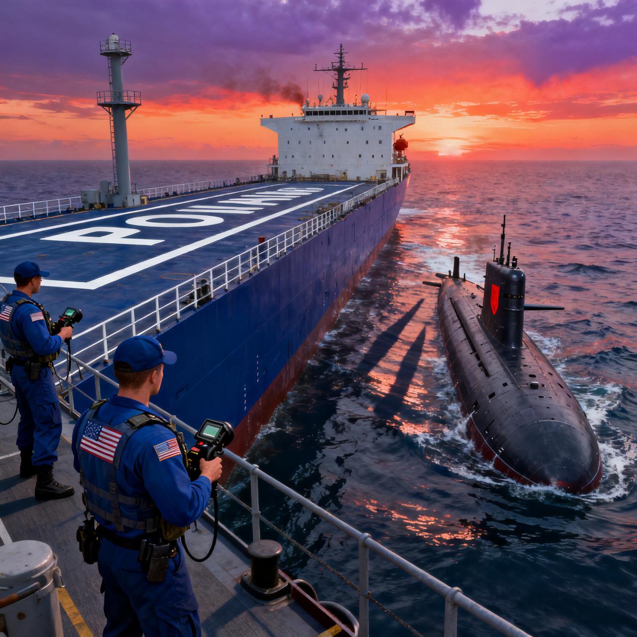 俄潜艇护航又如何？
美军偏要虎口夺食……
 
据权威媒体，今天（1月7日），美国