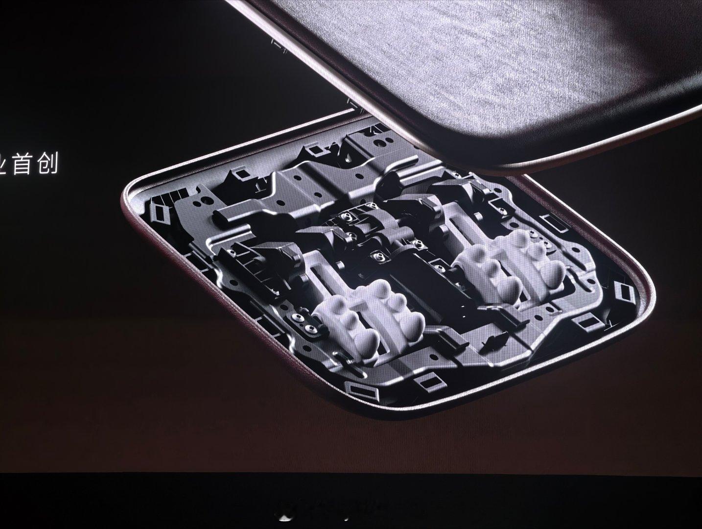 蔚来ES9脚托的机械按摩解剖图来了应该很舒服！蔚来蔚来es9