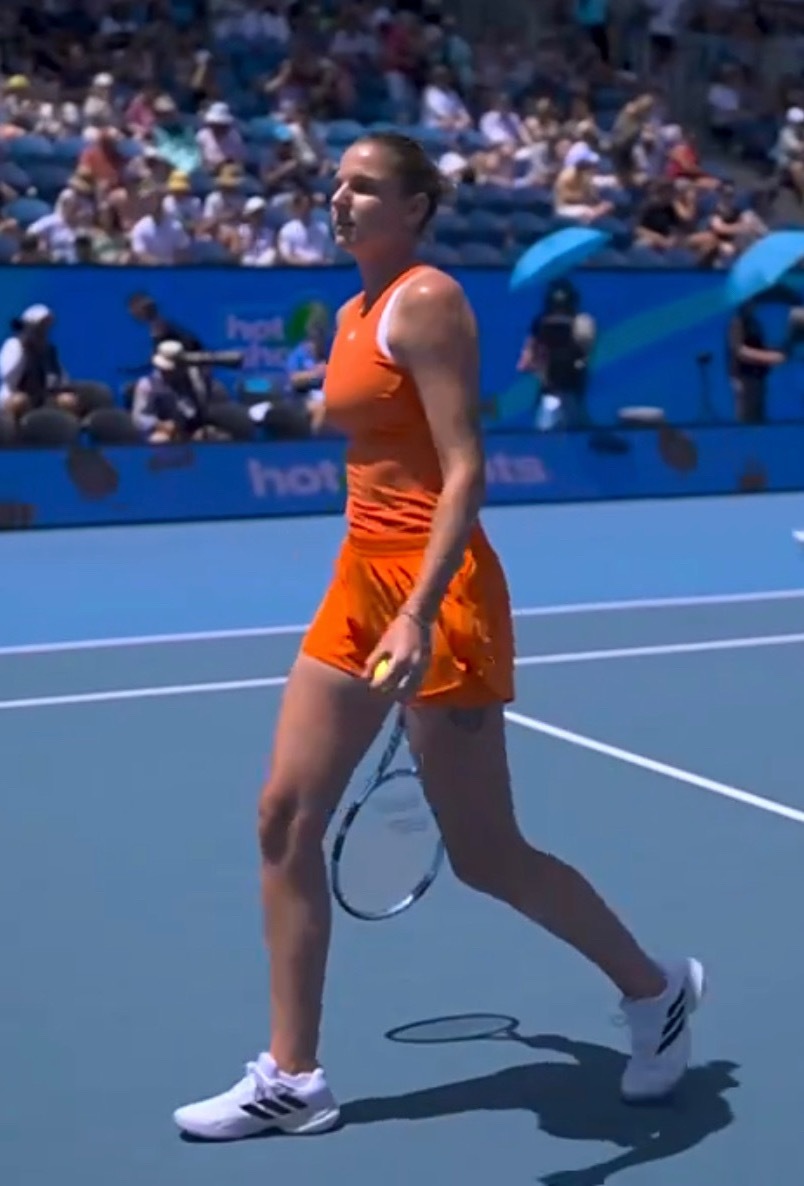 澳网2026 耶斯莫拉！很久不见卡普，身材依旧很棒，标准9头身超模。还是熟悉的捷