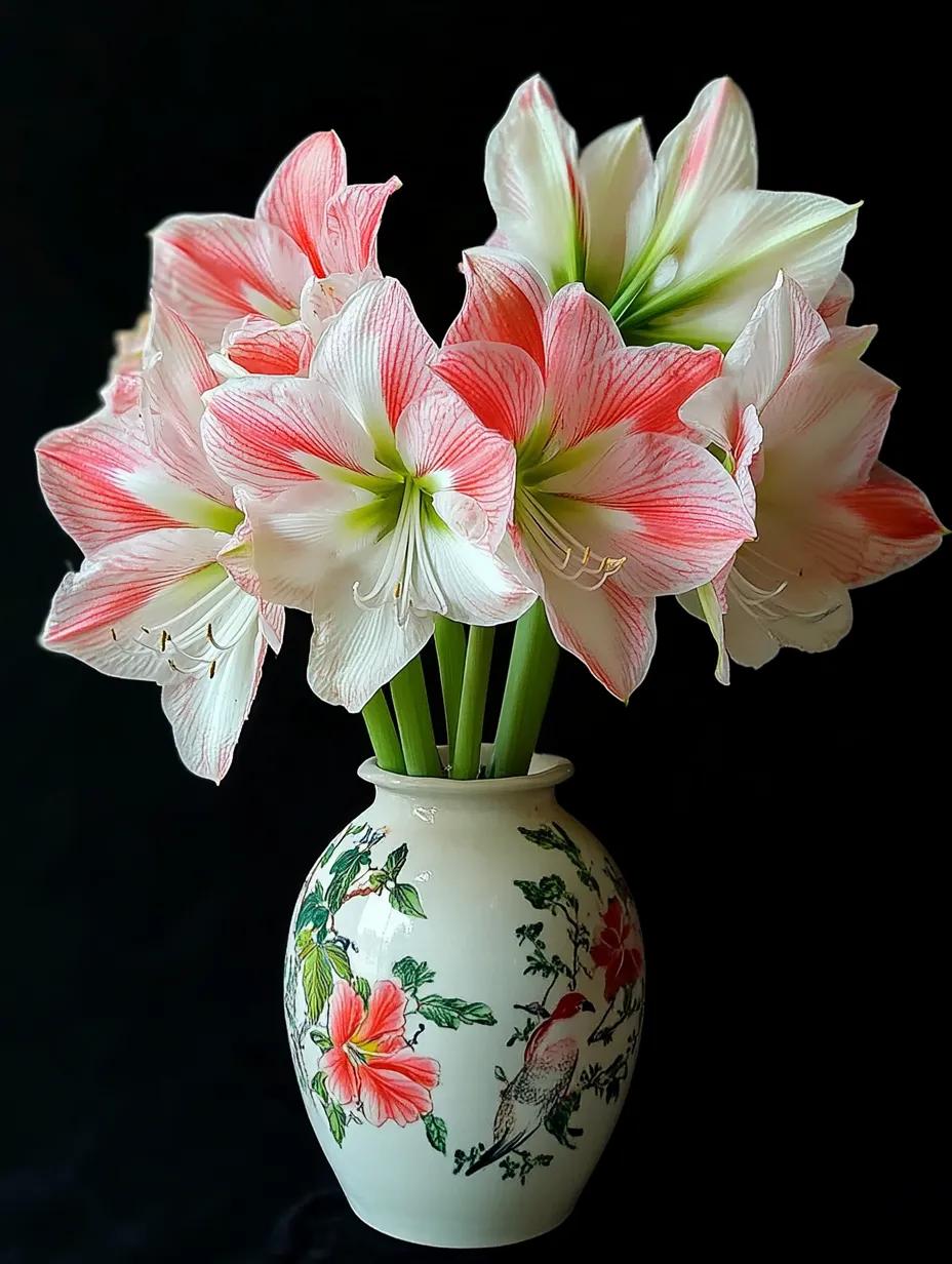 AI插画｜瓶花朱顶红 ……