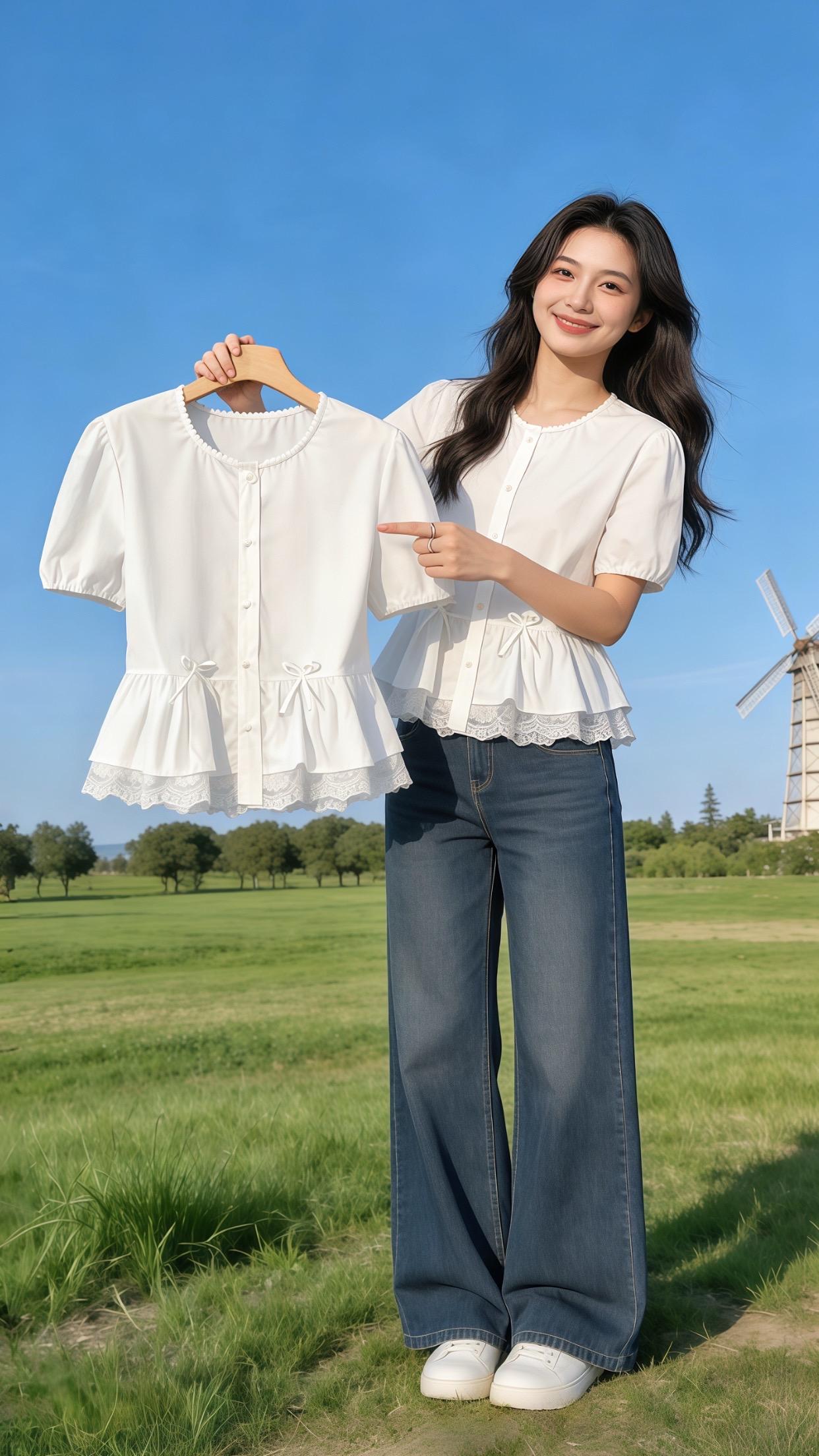 夏季短袖穿搭推荐 当普通女生用轻盈感穿搭打开春天 小个子的美女感漂亮上...