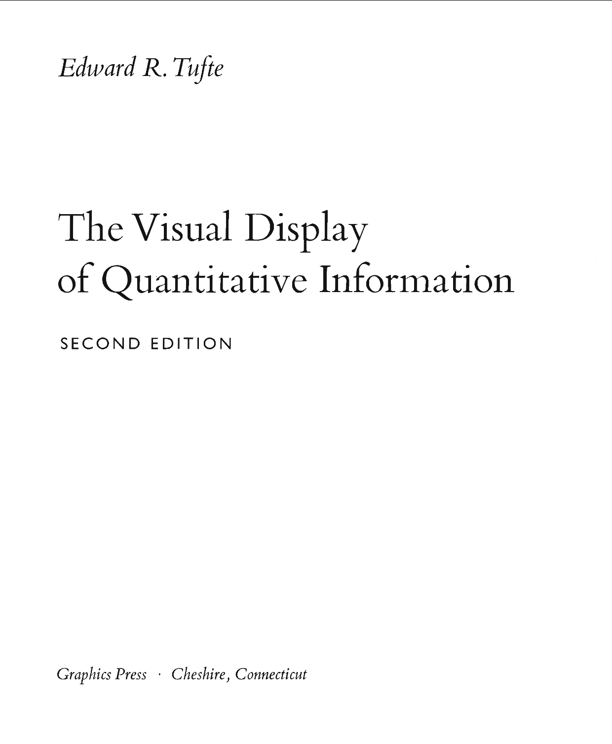 Jeff Dean推荐的可视化读物：“The Visual Display of