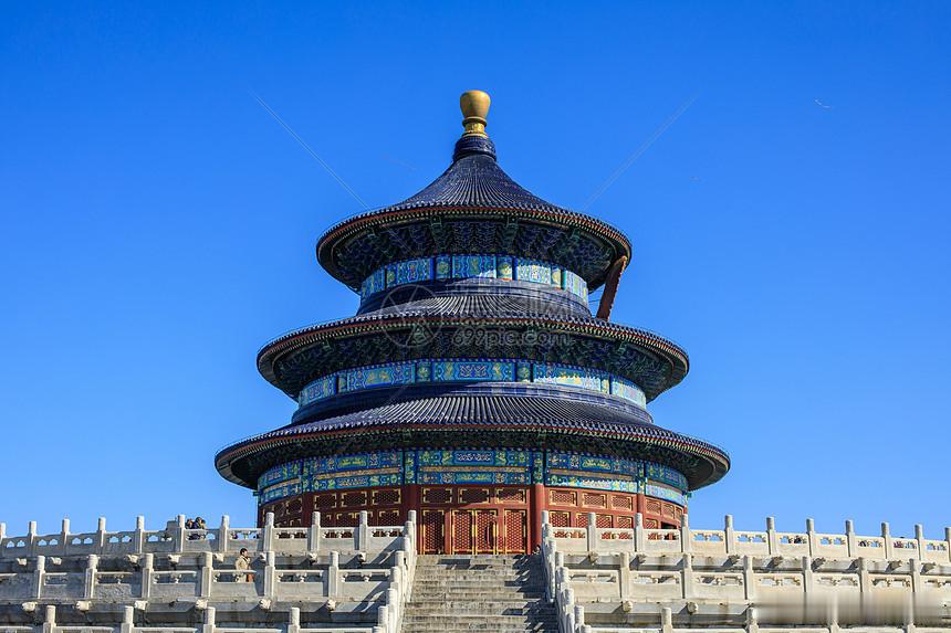 天坛里的对称之美 天坛的对称不只是美学，更是一种精密算法。祈年殿的圆形穹顶与方形