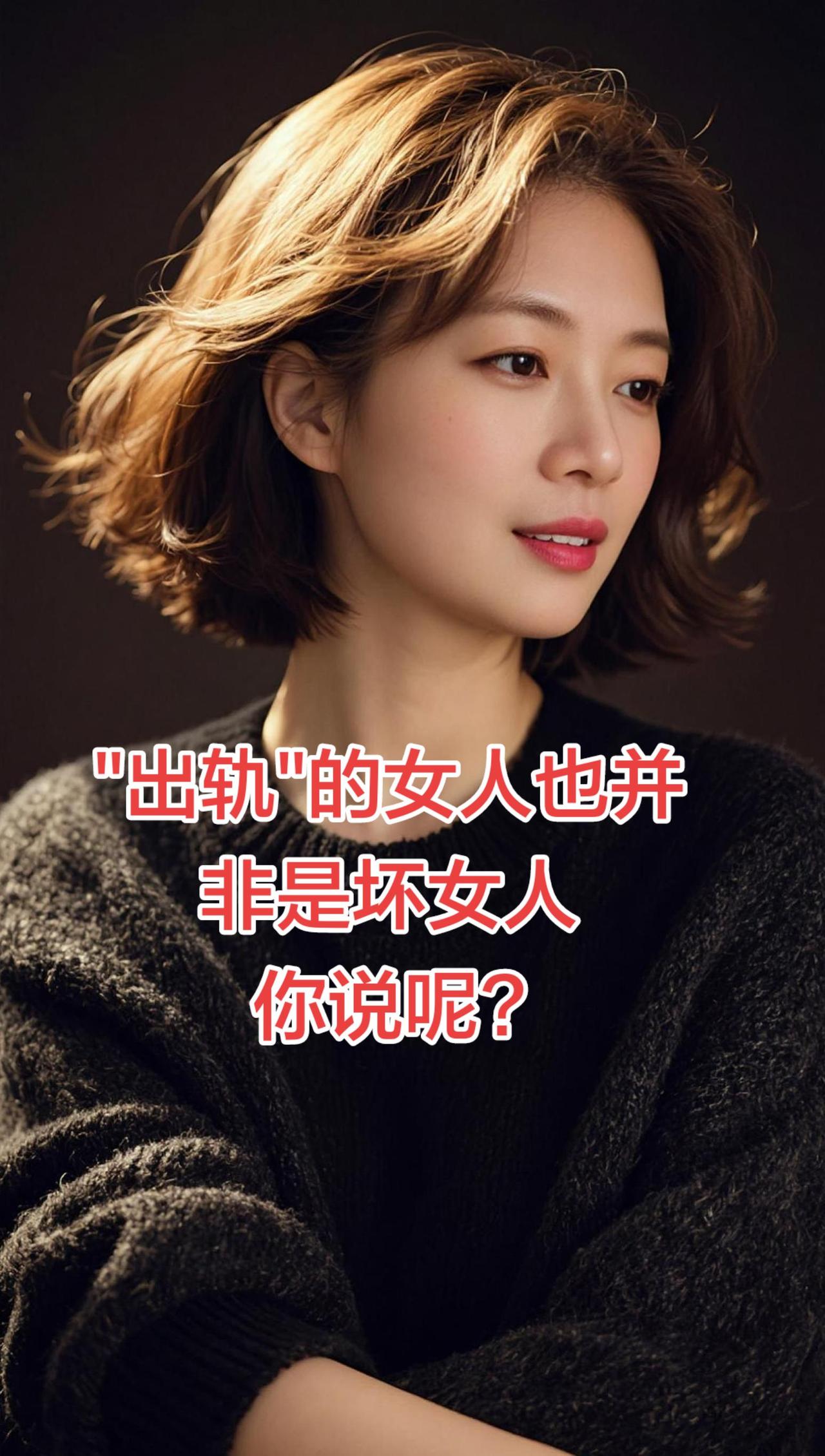 给你一段清醒、不洗白、不偏激、有共鸣的文案，适合发抖音、朋友圈：
 
出轨的女人