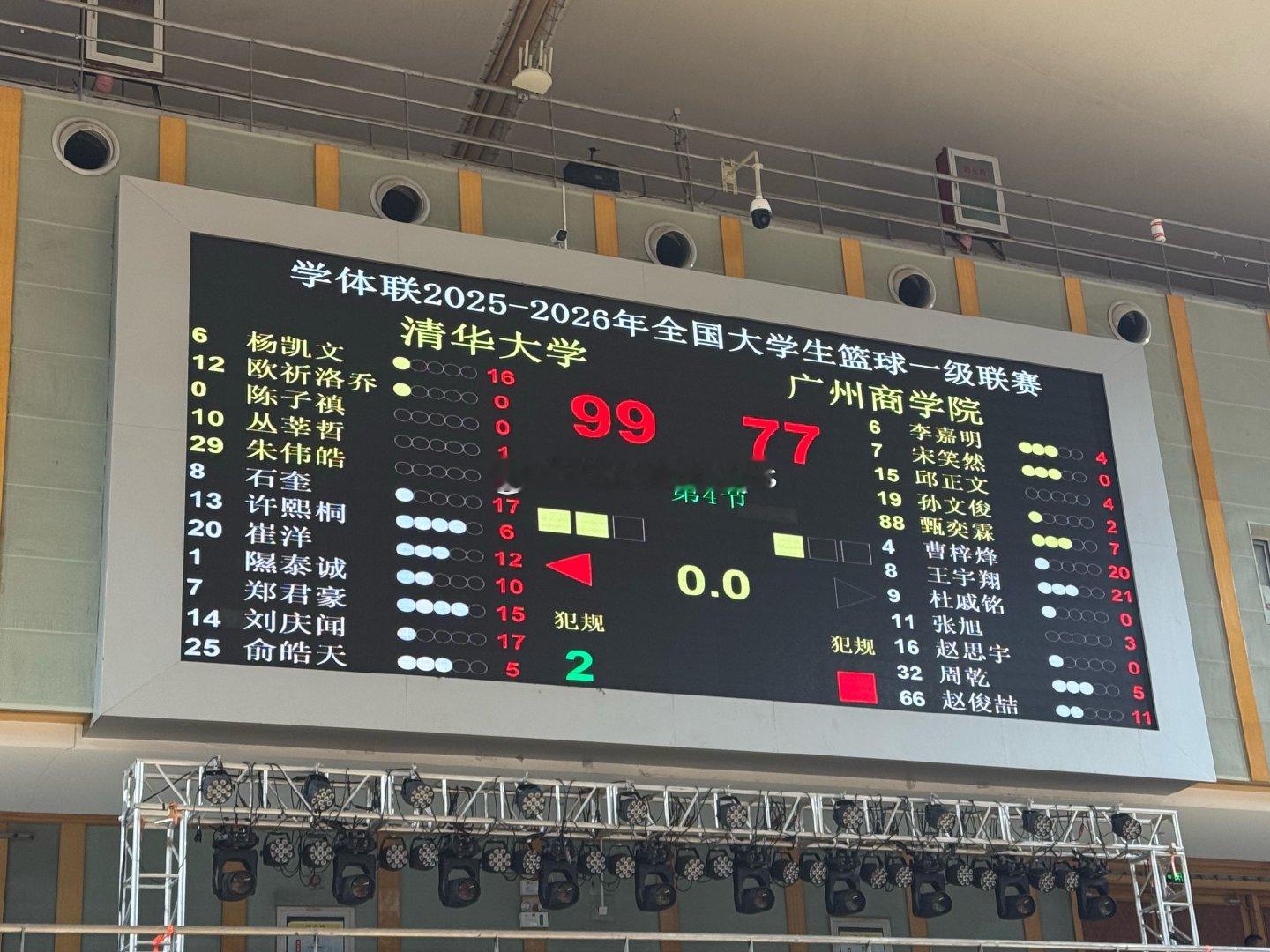 清华大学99-77战胜广州商学院与太原理工大学会师决赛！cubal