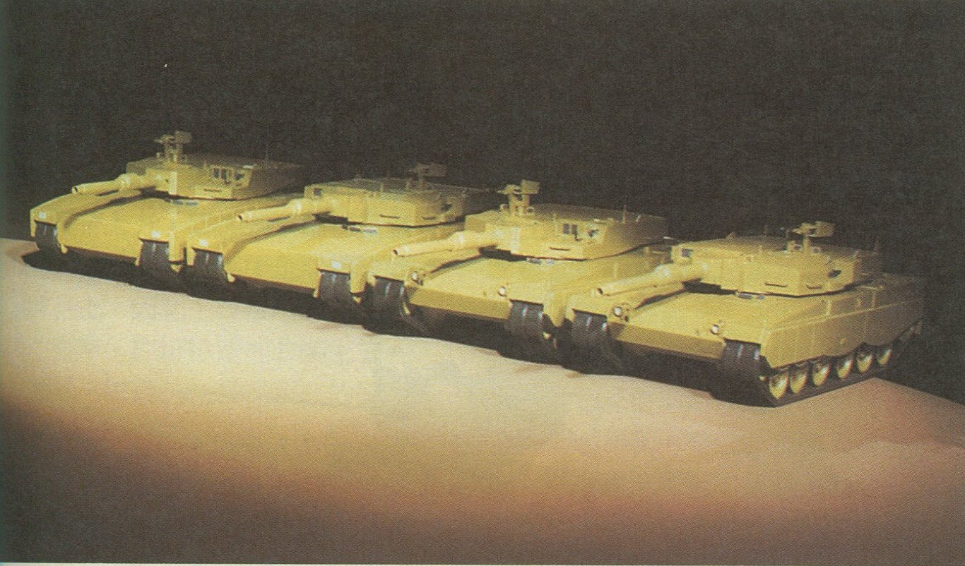 比较罕见的法德未来联合主战坦克项目概念模型德国将其称为 KPz-90，法国则是C