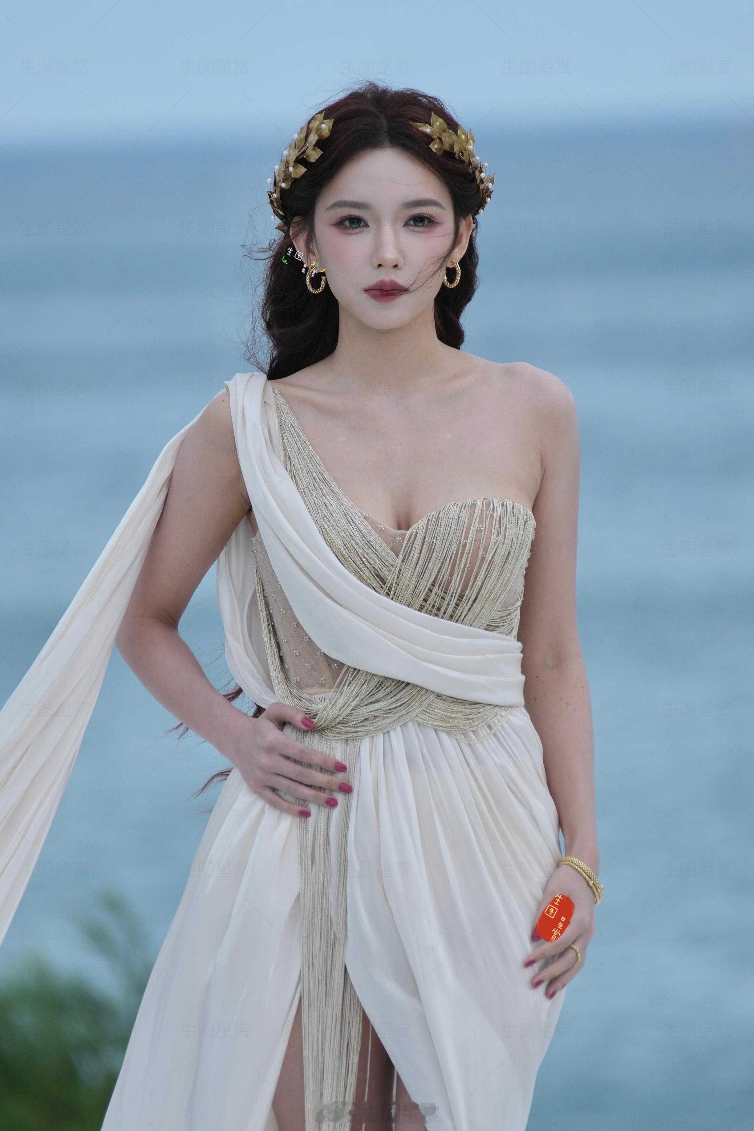 海的女儿程潇，三亚海边美美上岸辣🌊费加罗音乐派对红毯生图直出费加罗超级假日