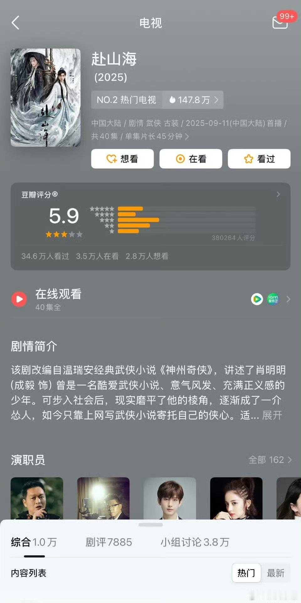 5.9对这剧质量而言已经不错了 ​​​
