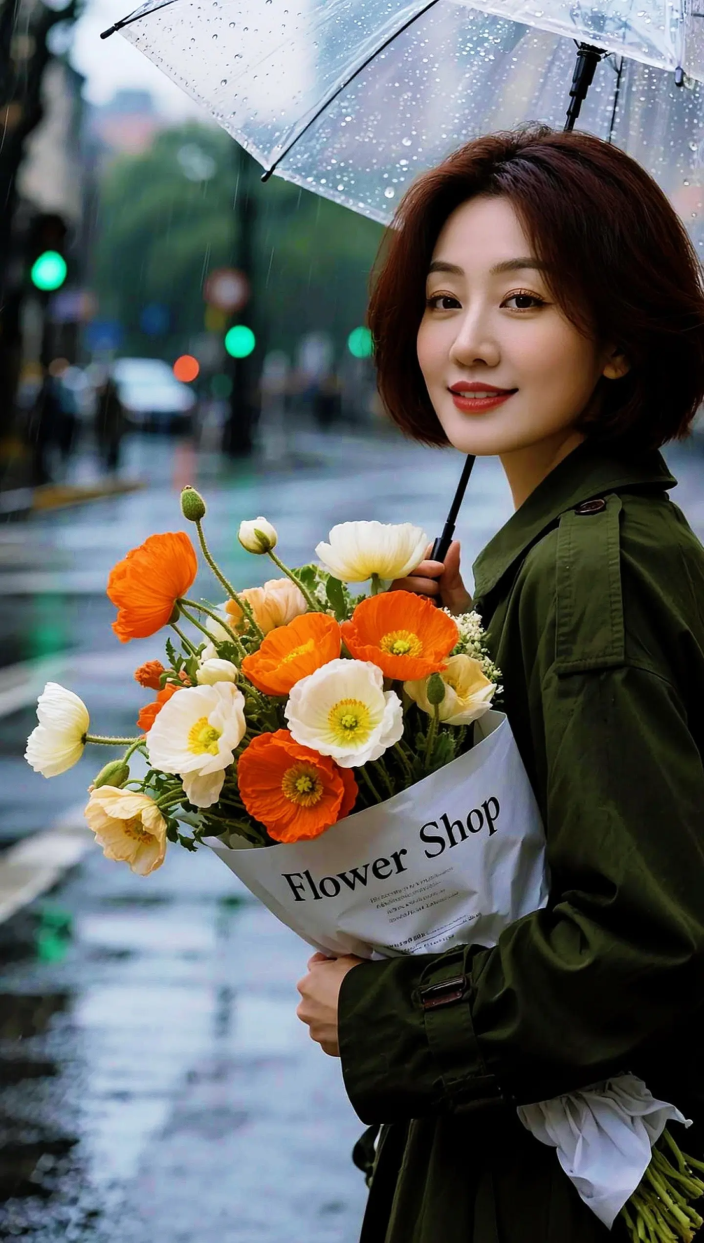 AI雨中花束写真 ai创作全新升级 广告分成玩法达人伙伴计划