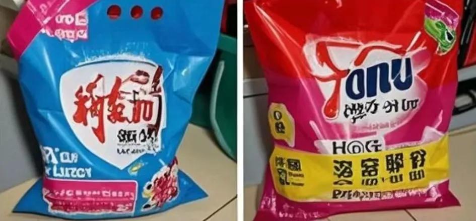 这洗衣粉对比，把我整懵了
 
图一是老婆在大超市买的洗衣粉，满心期待去污力强，结