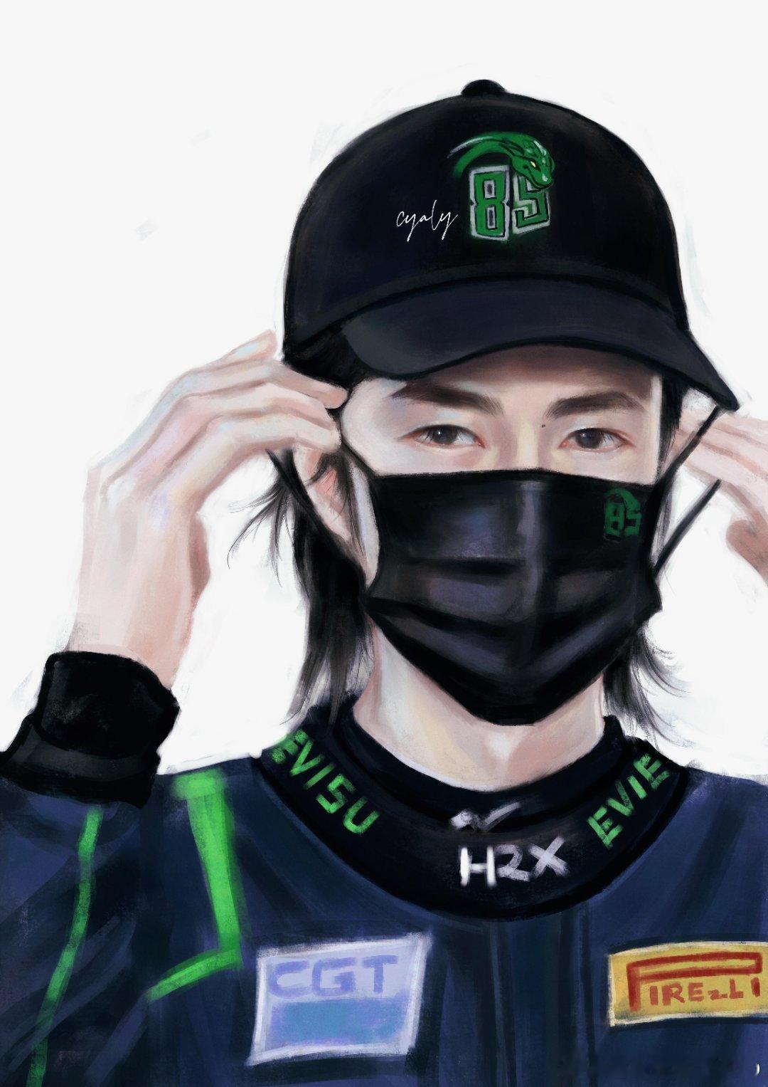 手绘下的酷盖，每一帧都极具张力。💚王一博王一博是个害羞的人 ​​​