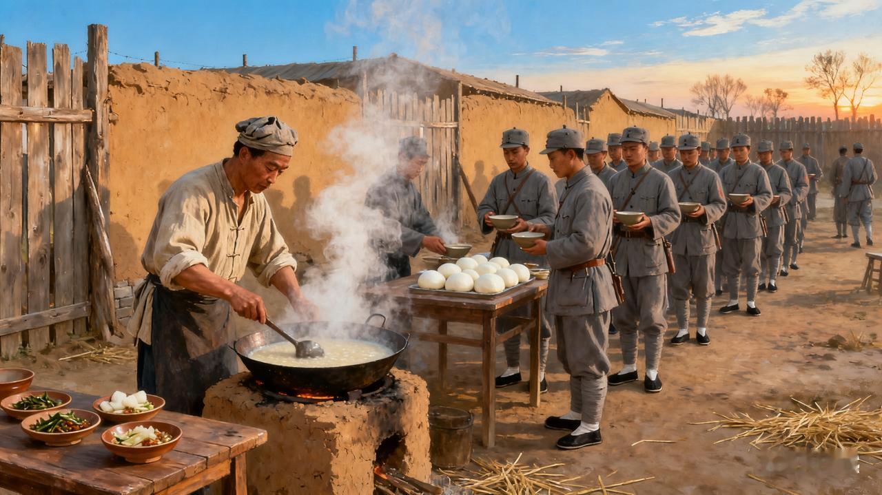 清末北洋新军伙食：铁血营盘中的烟火日常
 
晨光漫过天津小站的营垒，北洋新军的晨