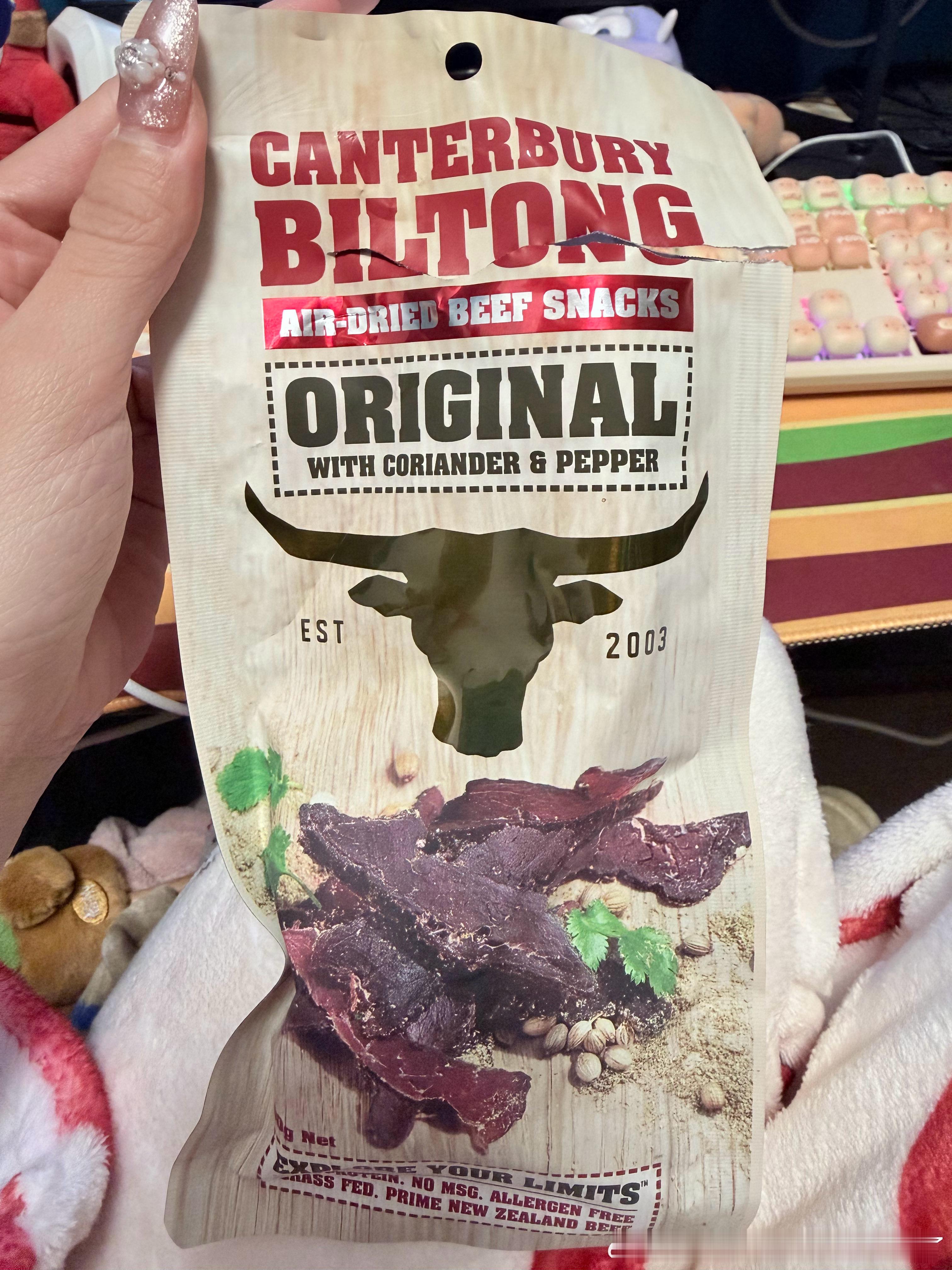 那个南非牛肉干 生的 biltong真的巨好吃 好上瘾买回来的全部吃光 本来想留