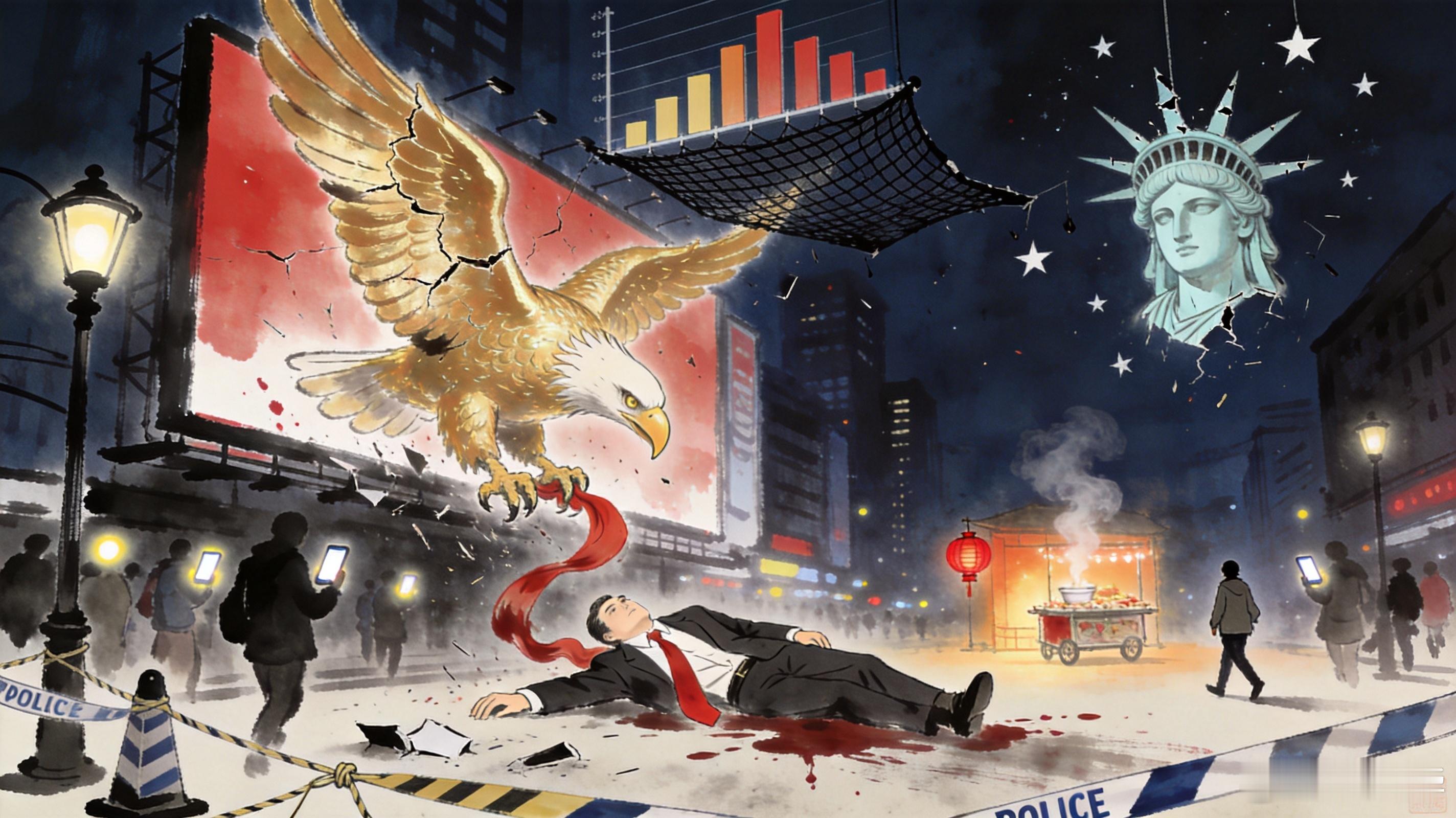 时代广场，出人命了！纽约时代广场，全美最中心、最热闹、游客最多的地方，一个美国银