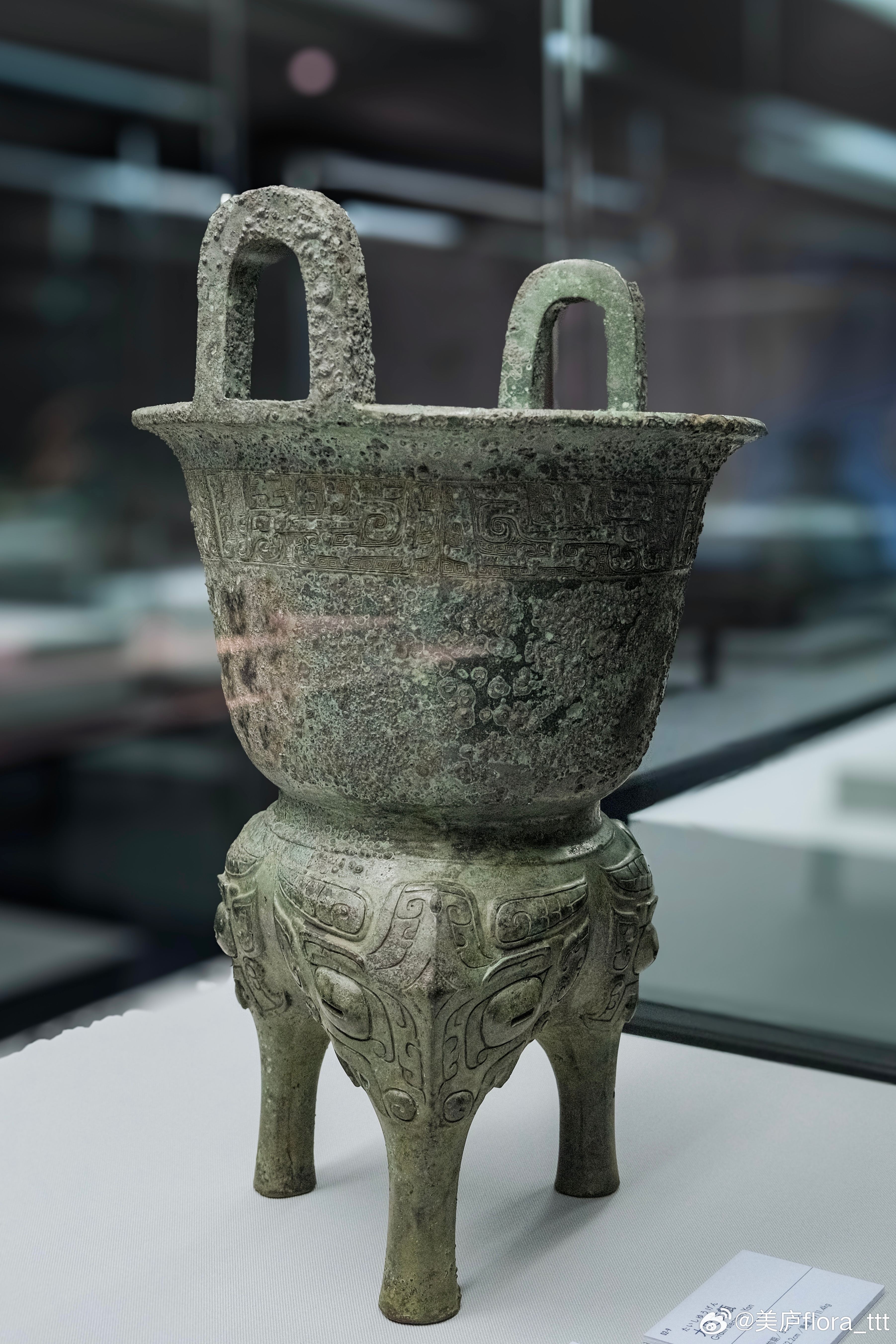 🏛️泉屋博古馆大史友甗/商梁山七器之一梁山七器是清道光或咸丰年间（约19世纪中