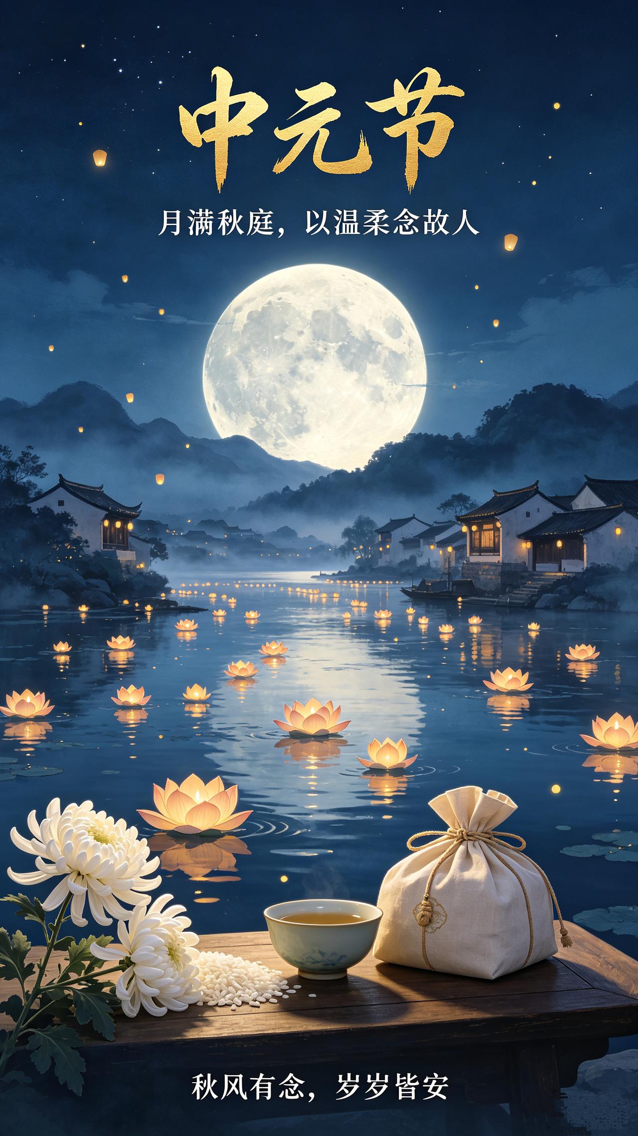 中元节回老家烧袱包
文儒举

凉风吹雨下霏霏，树上鹃鸣云乱飞。
千载陵山青冢在，