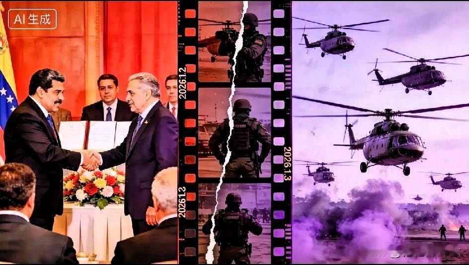 那一瞬间，快门啪的一声，谁能想到竟定格了一个特殊节点——昨天，马杜罗照常出席外事