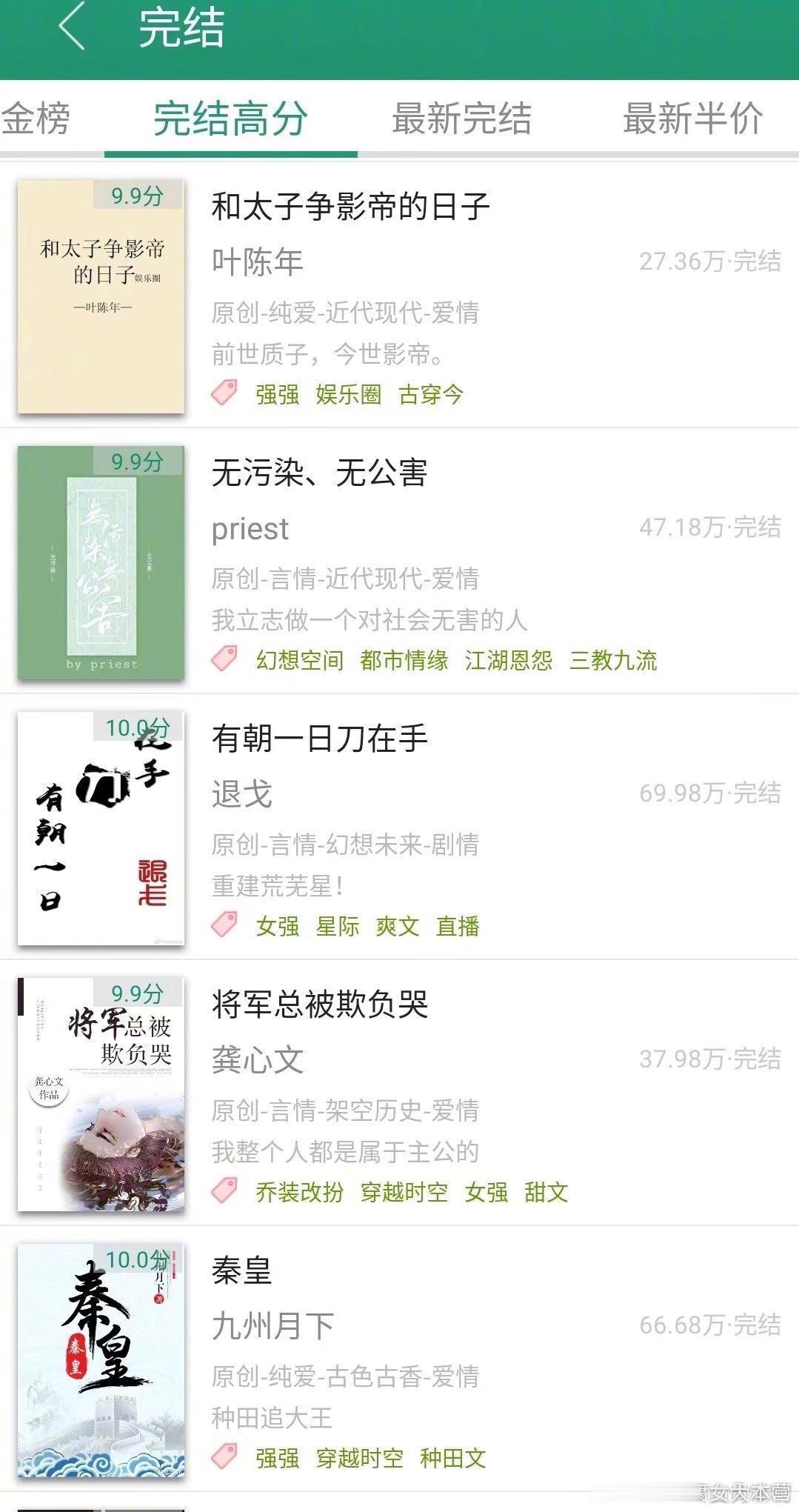高分完结文，确定不点赞收藏嘛？给大家推一波高分完结好文，每一本都巨好看哦，快快收藏起来，慢慢看，bb们，留个印迹叭♥ 