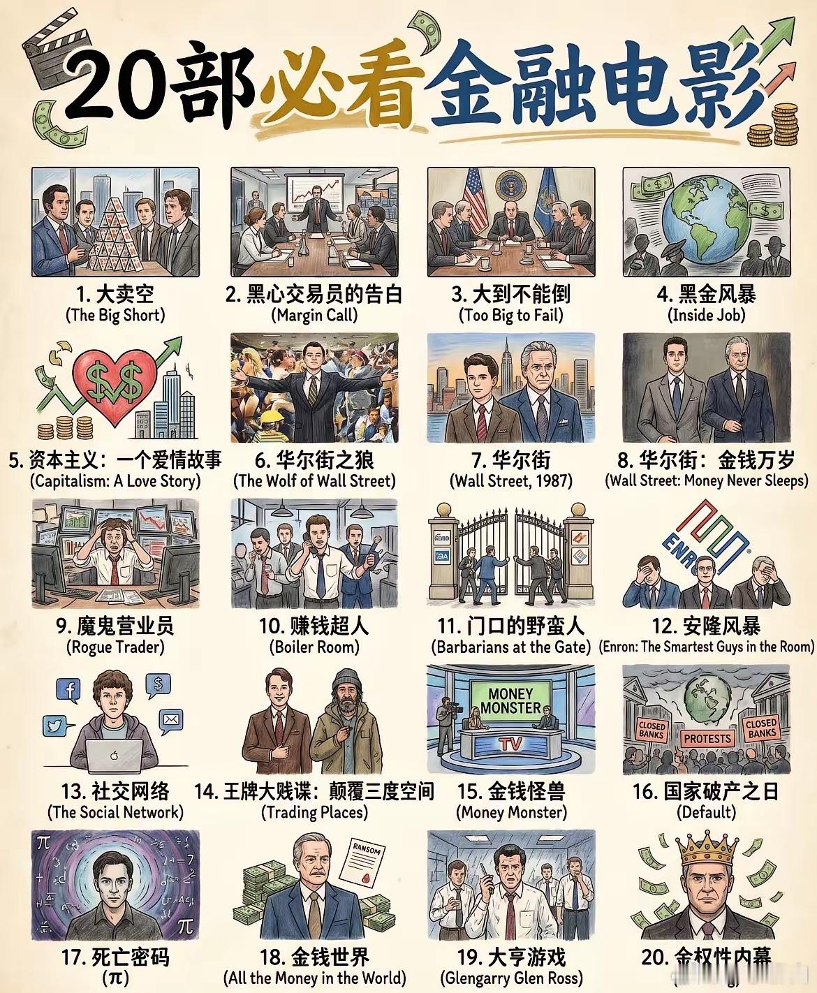 20部必看的金融电影 