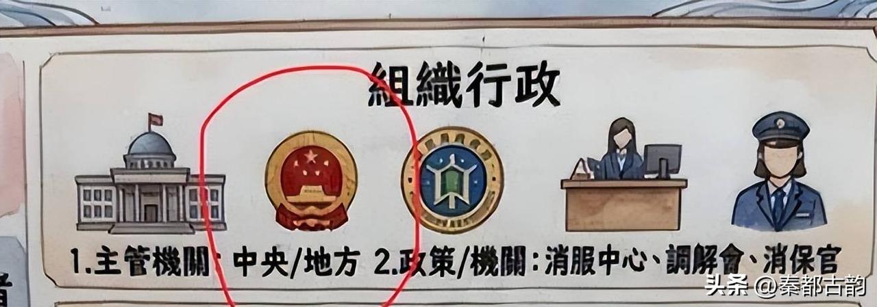 一张普通的消费者普法海报，让台当局彻底慌了神。台中市小区电梯张贴的市府宣导图里，
