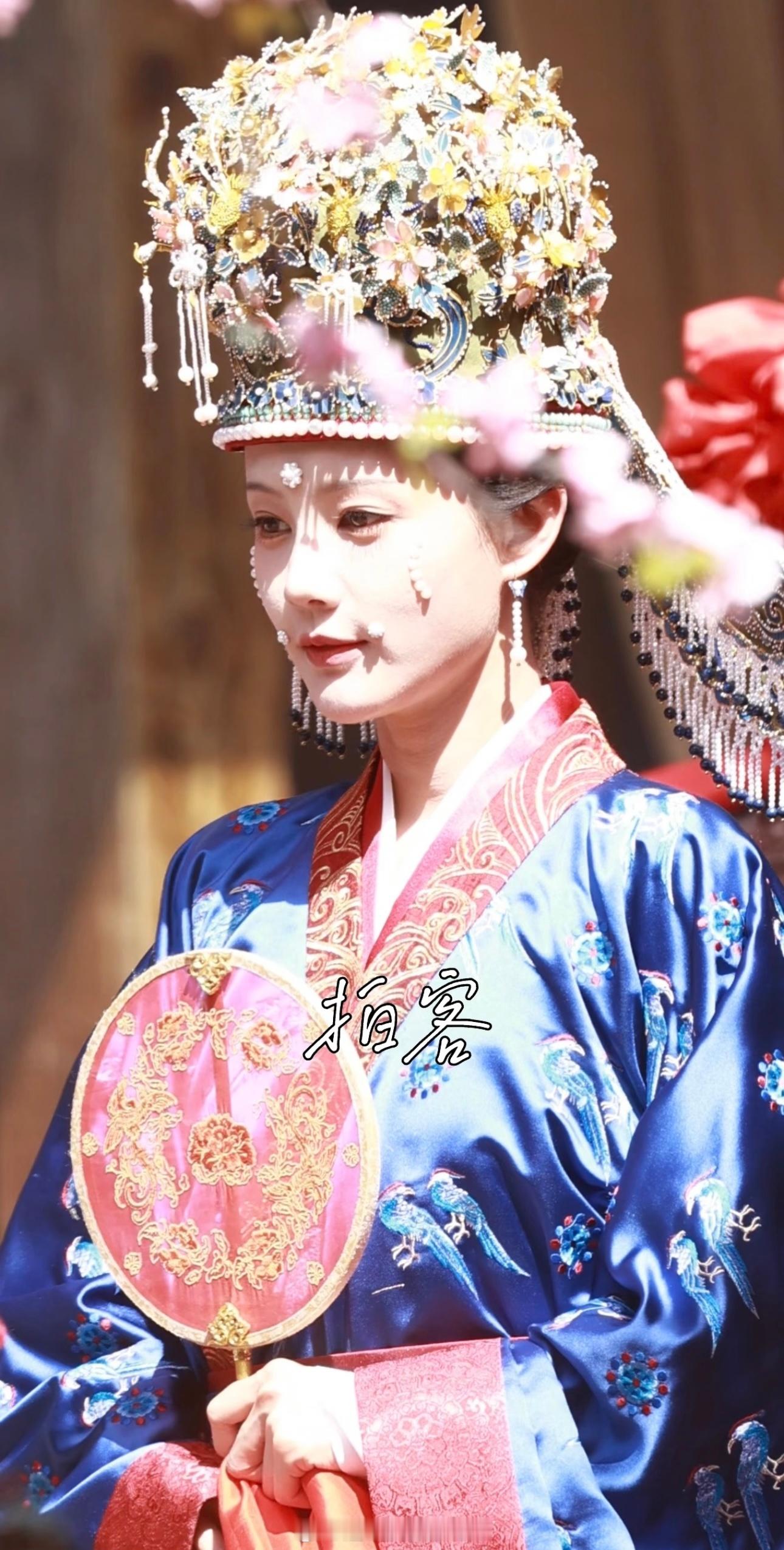 李一桐《金枝》今日大婚路透生图妆造好精致大气陈雀儿这个生图状态太能打了李一桐李一