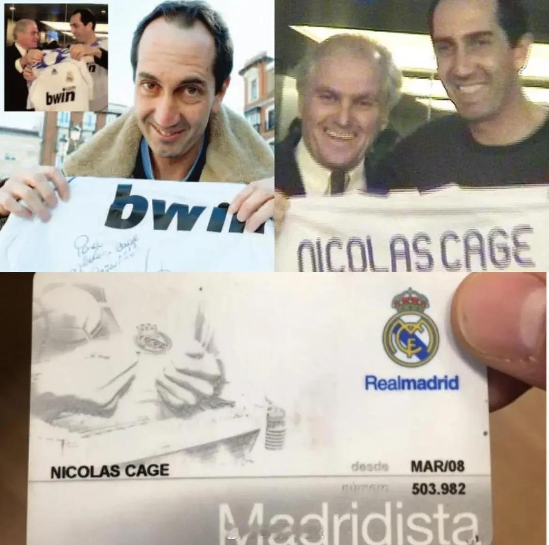 这个事儿6，意大利的一个演员2008年去皇马被当做尼古拉斯·凯奇，然后成功享受V