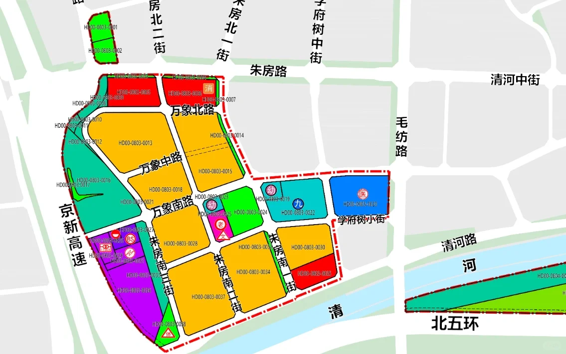 清河朱房村地块规划已出
