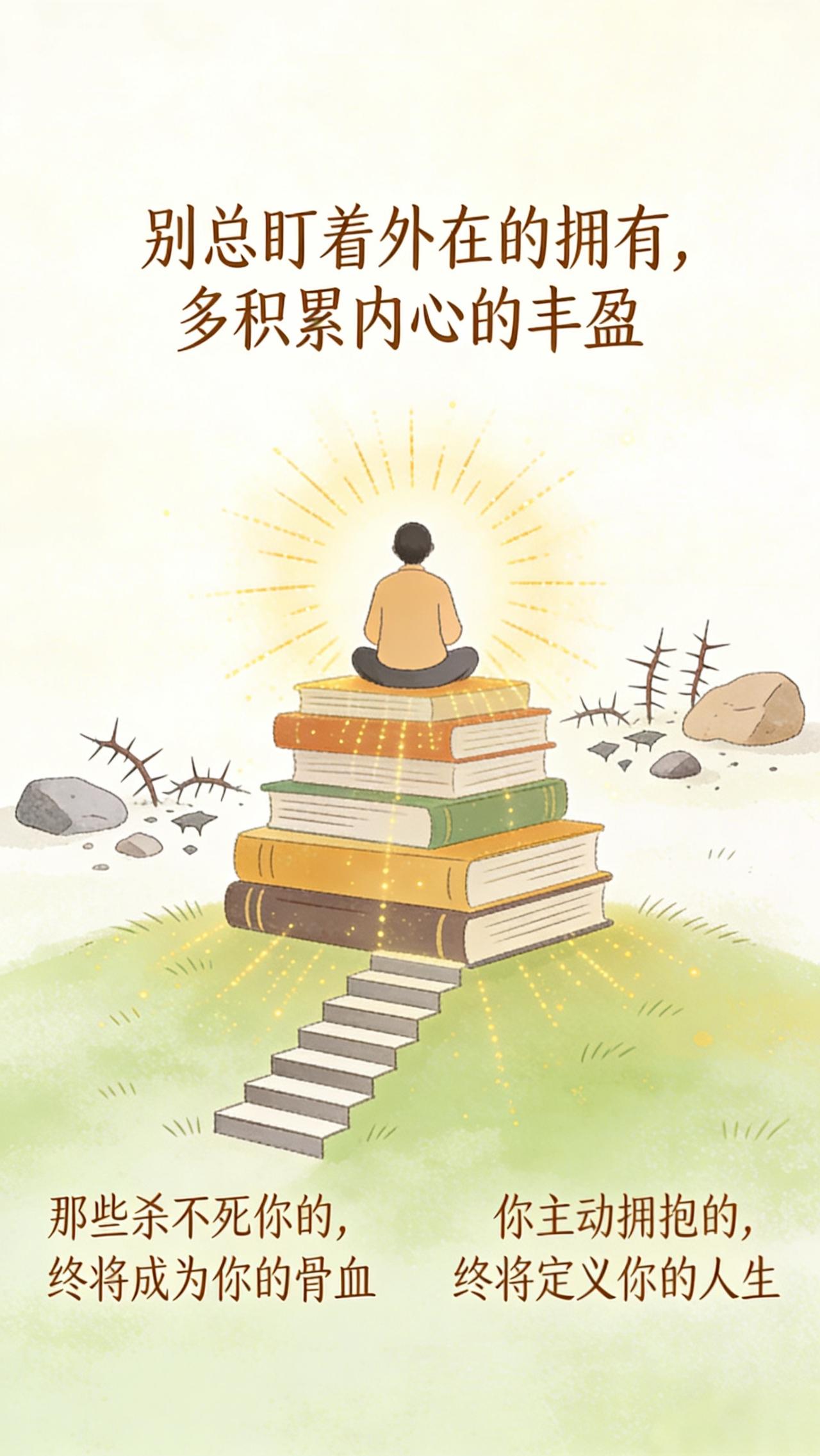 有人说财富、房子、名利是属于自己的，可这些终究会消散或易主。真正属于你的，其实只