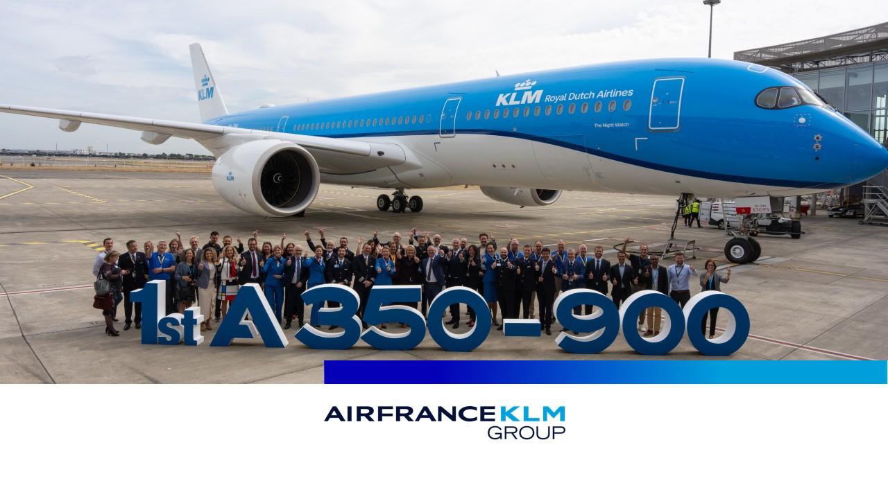 荷兰皇家航空接收首架A350客机
 
10月2日，荷兰皇家航空（KLM）接收了首