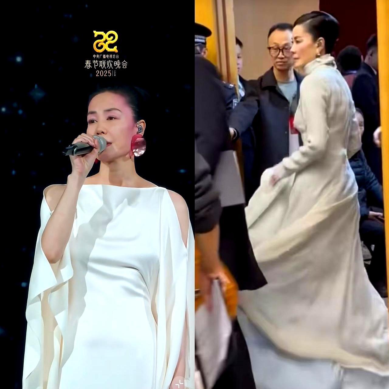 春晚镜头下，王菲一滴泪滑过脸颊，导播室里收视曲线瞬间刺破顶峰。
 
她唱的是《世