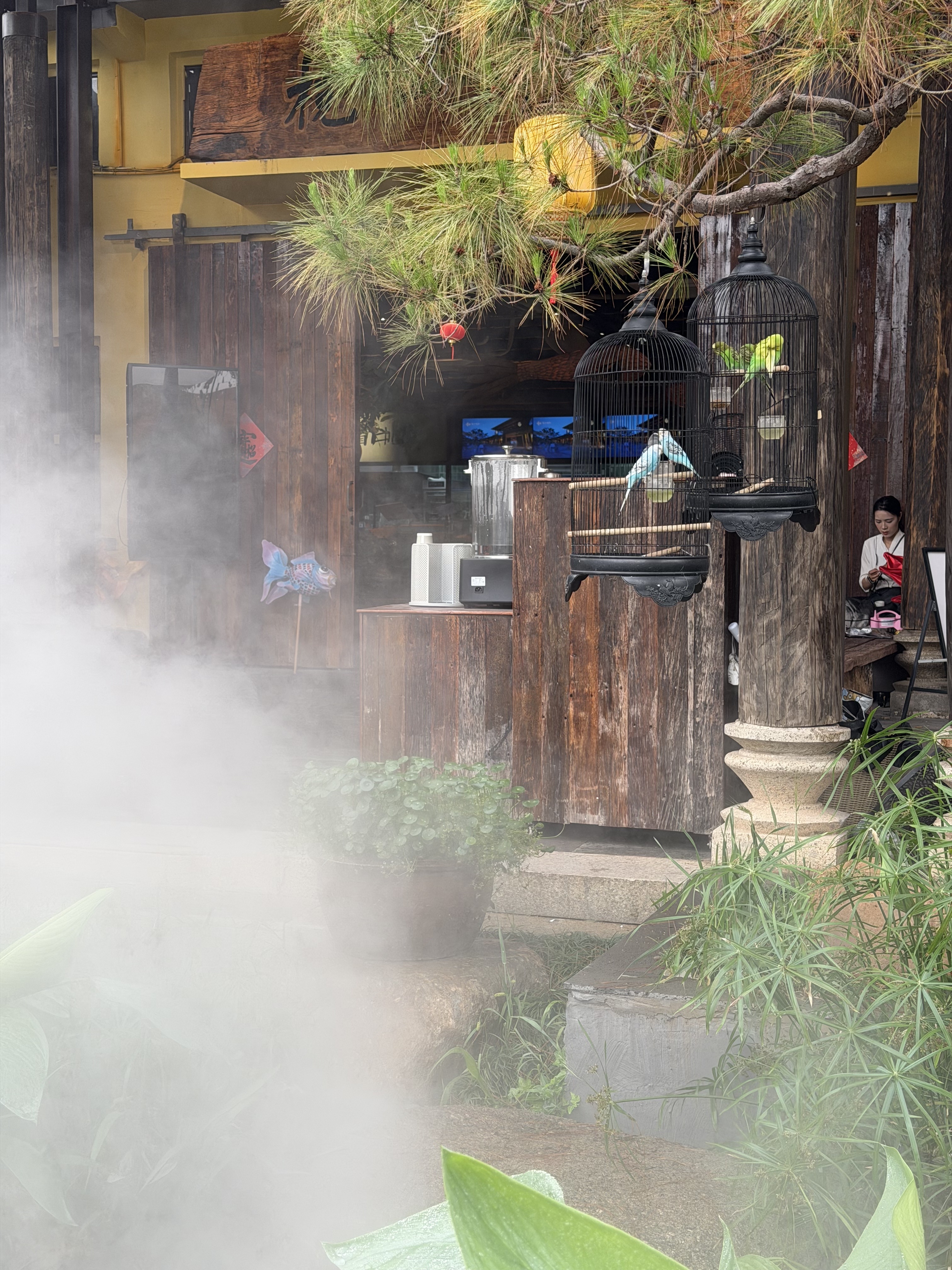 今天吃了一顿漂亮饭～是我姐选的地方，她挑饭店总是比较有格调。今天这家叫榄山院子，