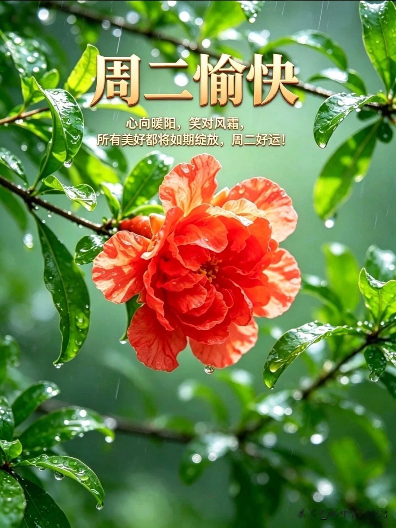 清晨问安送吉祥
秋风拂面人舒畅
愿君四季皆无恙
岁岁安然福运长
 
清淡饮食最养