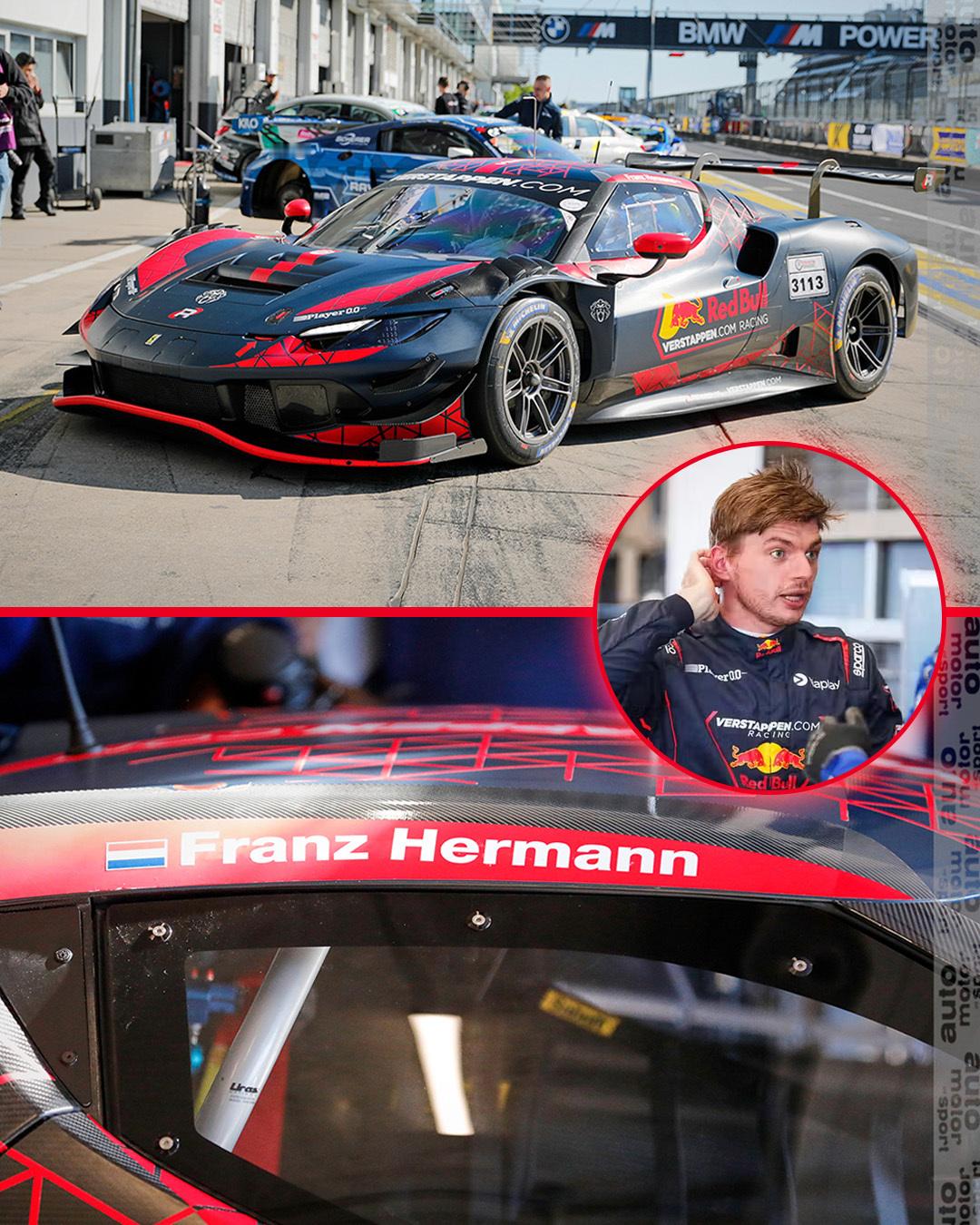 维斯塔潘化名Franz Hermann在纽博格林北环进行NLS测试，驾驶法拉利2
