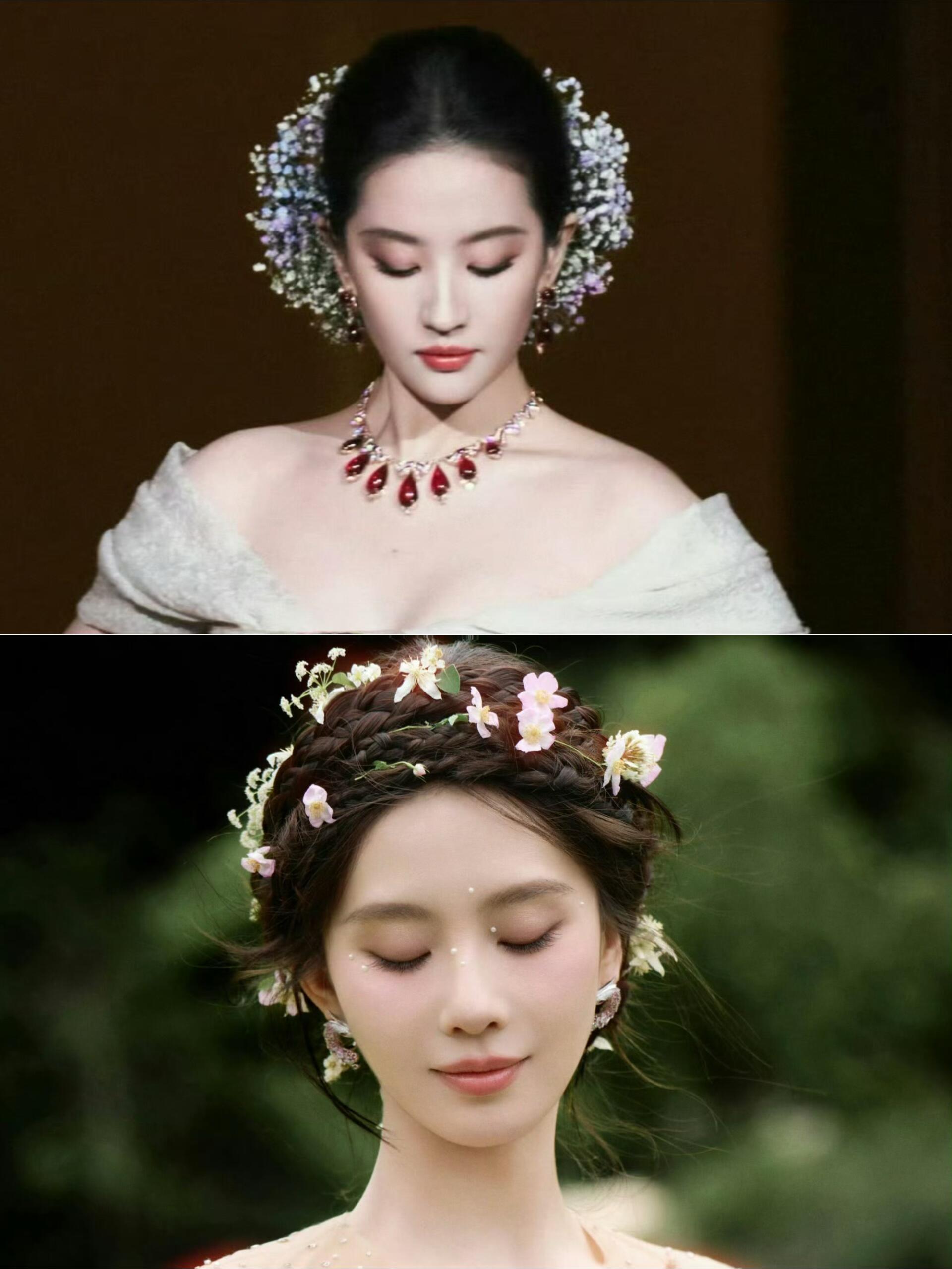 85花咖位还是好顶，都是压轴刘亦菲25年vogue红毯压轴刘诗诗26年vogue