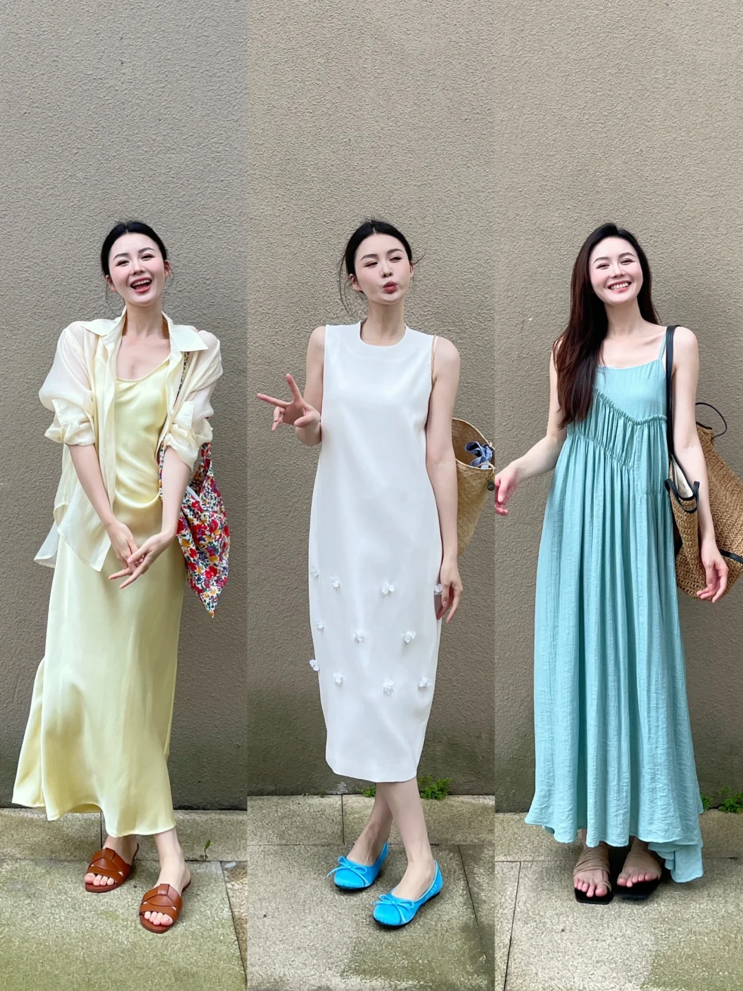 五一出游的美丽裙裙